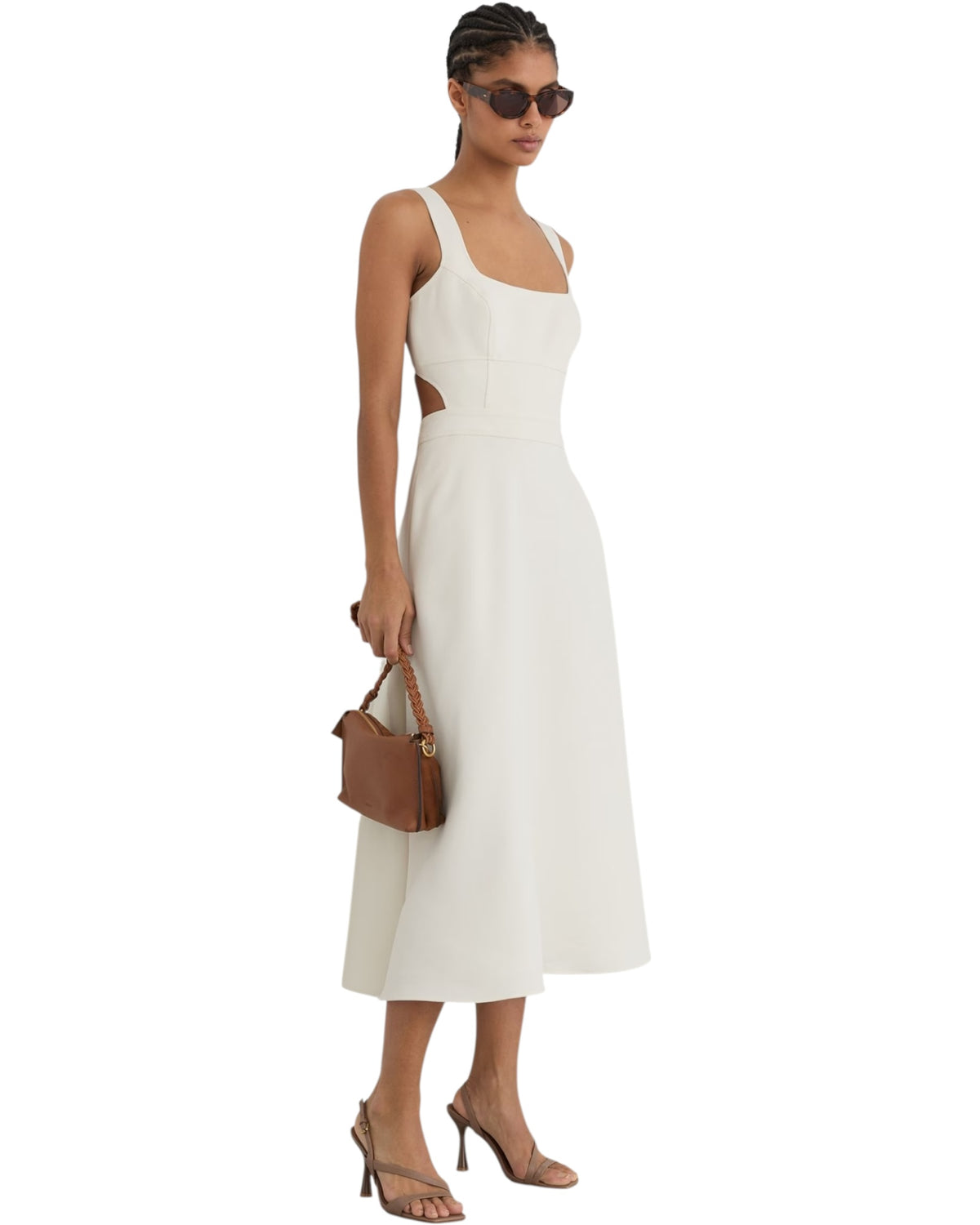 Φόρεμα Midi με κοψίματα DINA