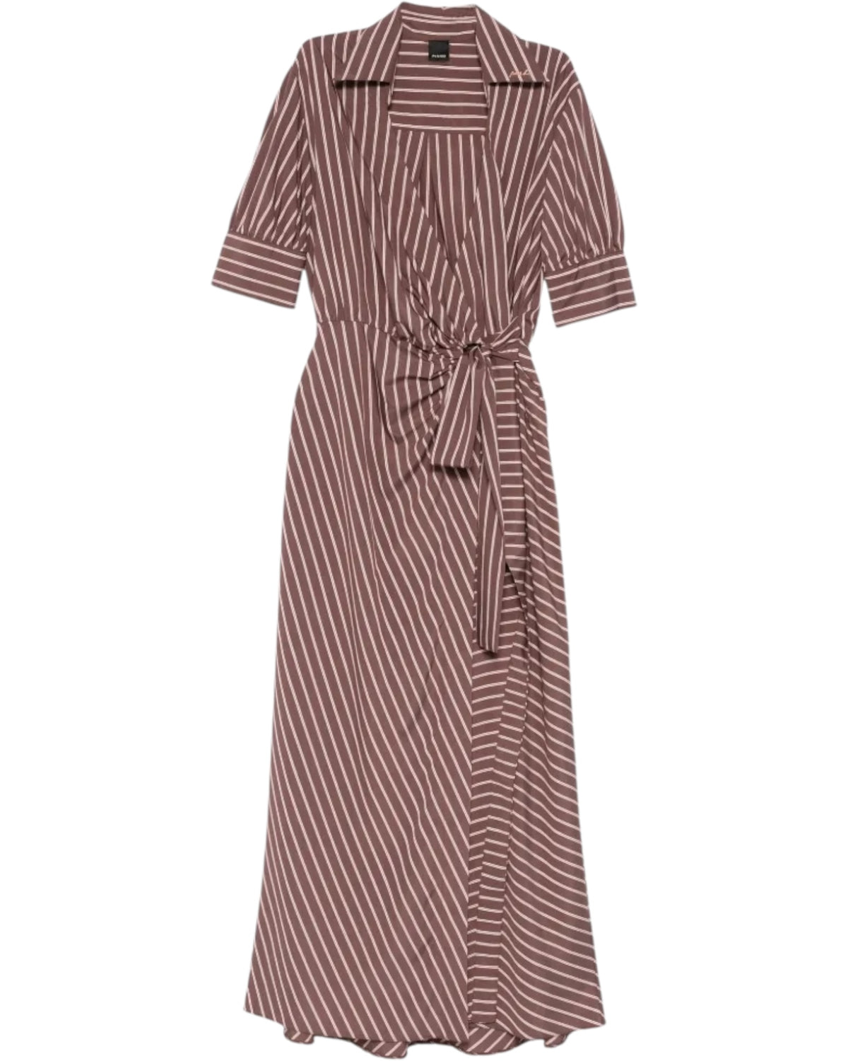 Ριγέ maxi φόρεμα-πουκάμισο ALEXANDRA