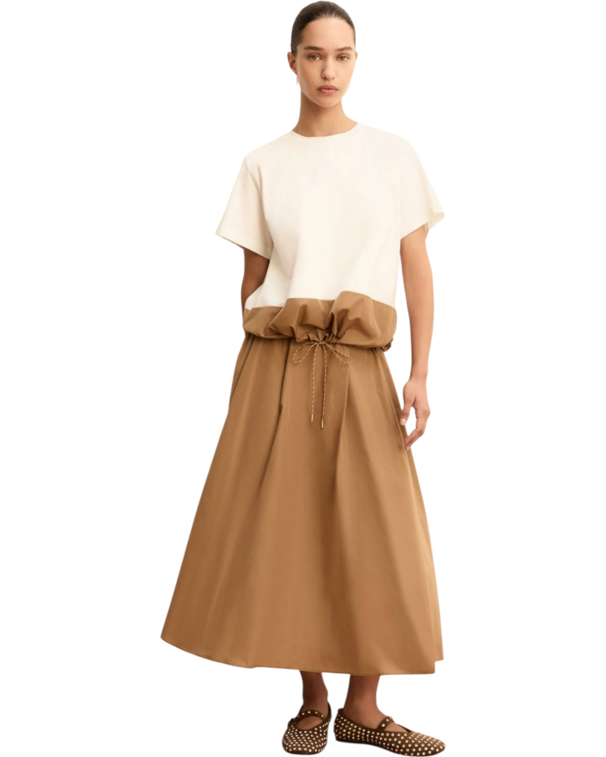 Μπλούζα με λεπτομέρεια κορδόνι περίσφιξης EMMZORRO