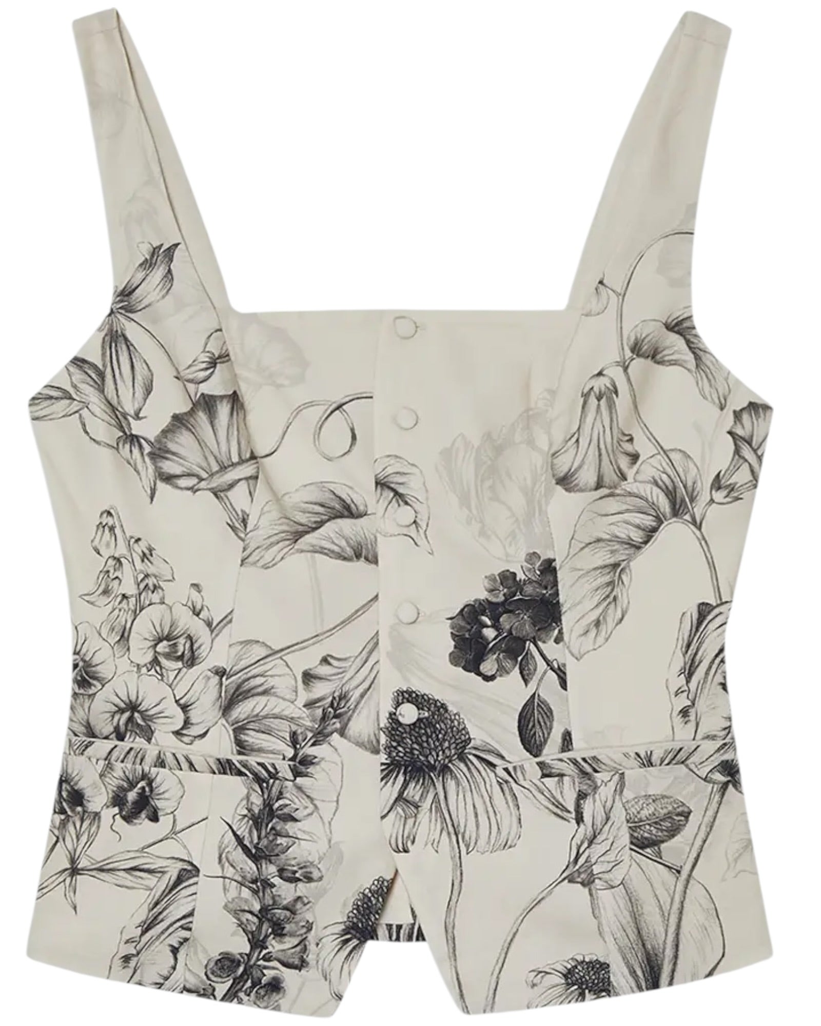 Μπλούζα με τιράντες από λινό βισκόζη