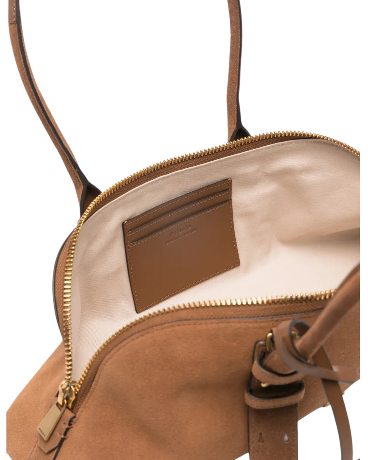 Τσάντα suede BOWLING HORIZONTAL