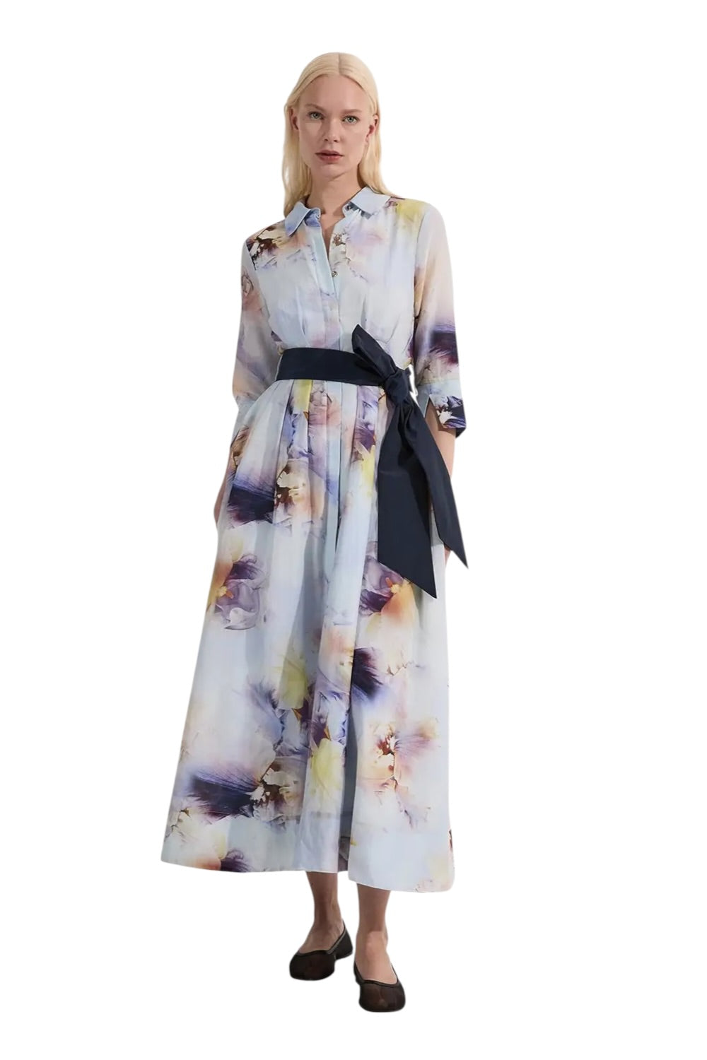 Φόρεμα φλοράλ σε γραμμή Α