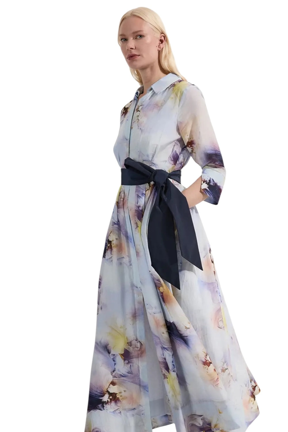 Φόρεμα φλοράλ σε γραμμή Α