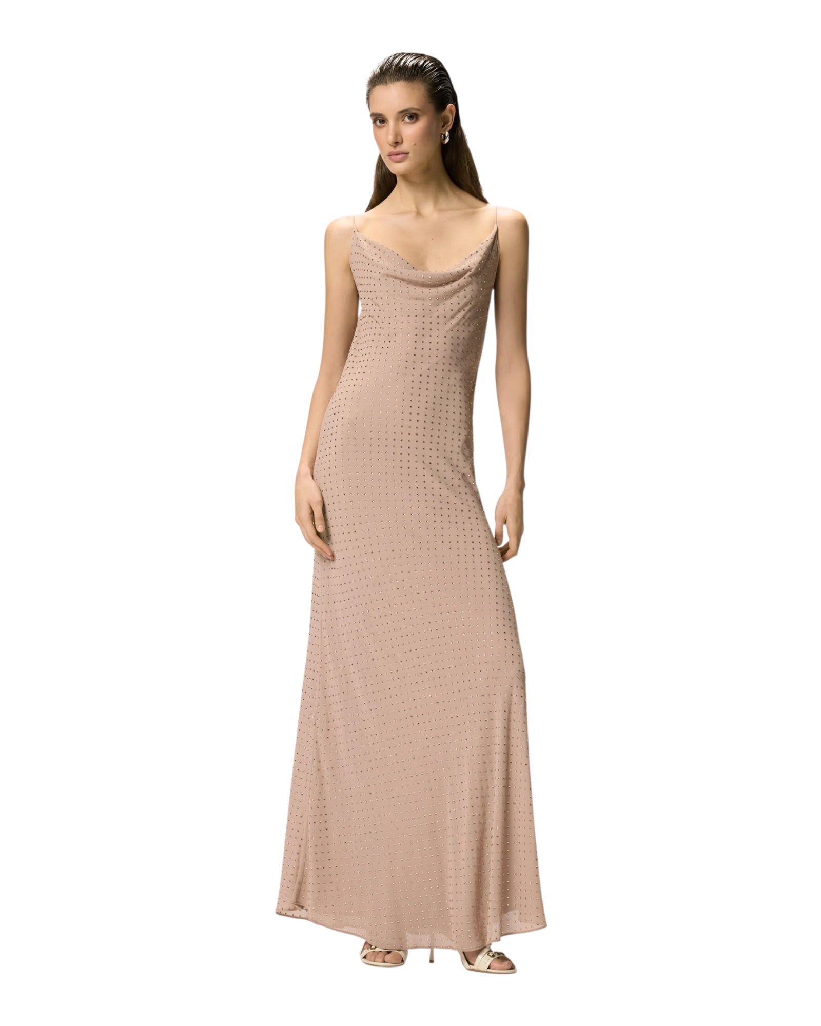 Μακρύ φόρεμα με στρας FARRO