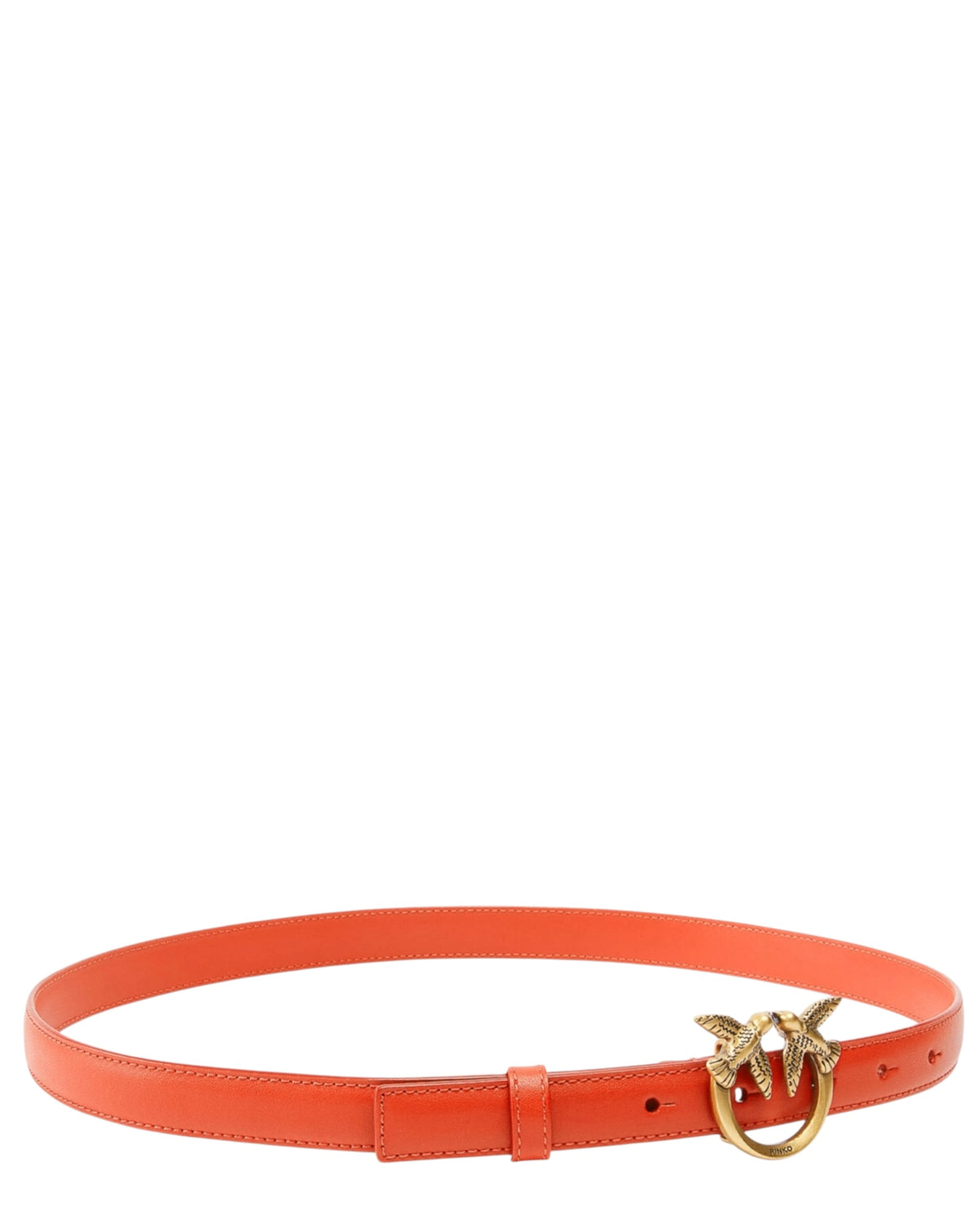 Love Berry H2 δερμάτινη ζώνη με χρυσή αγκράφα