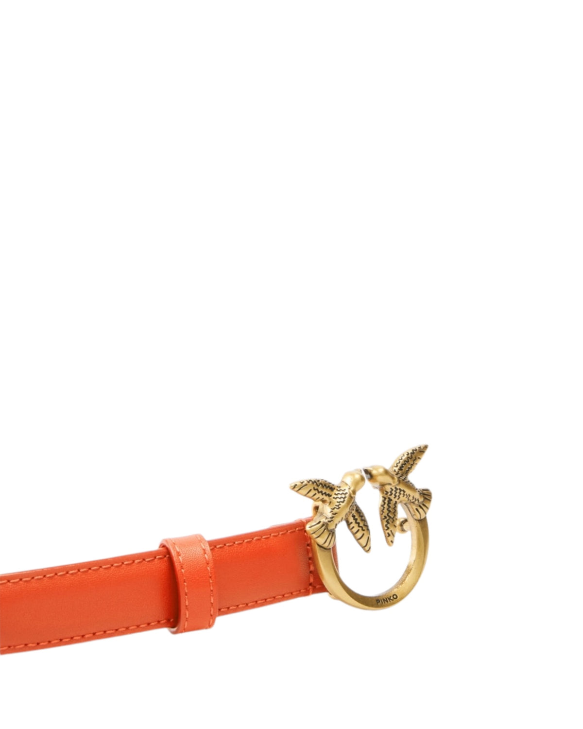 Love Berry H2 δερμάτινη ζώνη με χρυσή αγκράφα