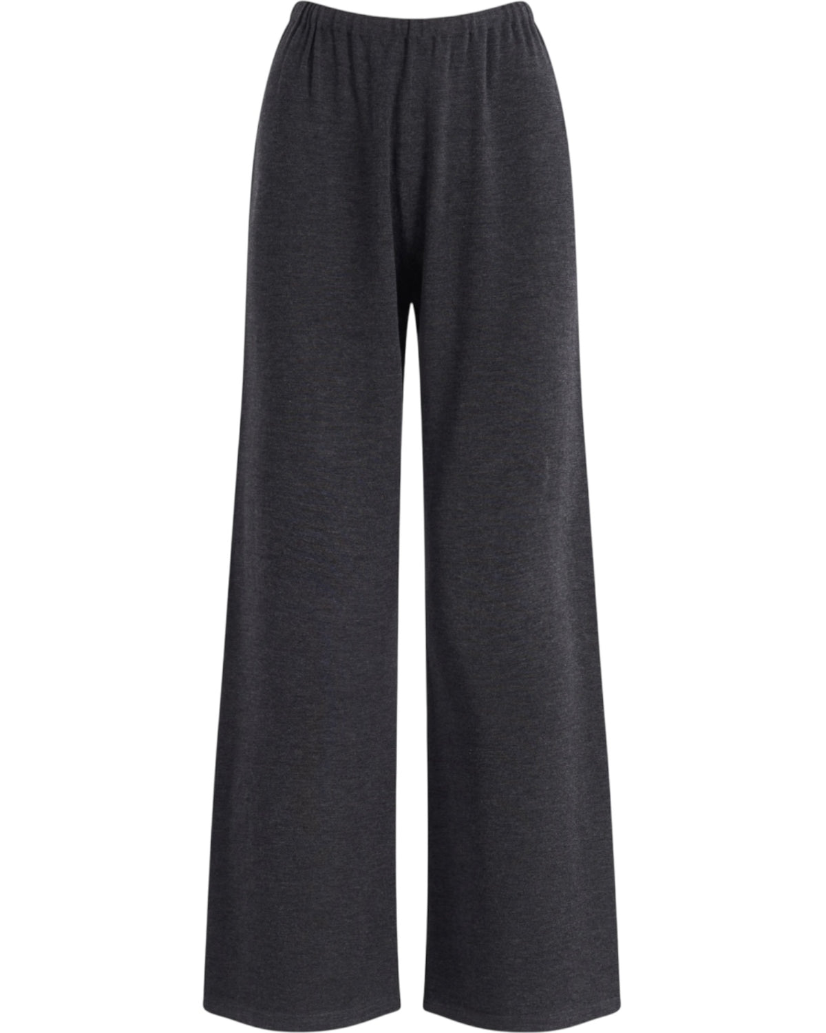 Γκρι Πλεκτό Παντελόνι  Wide Leg