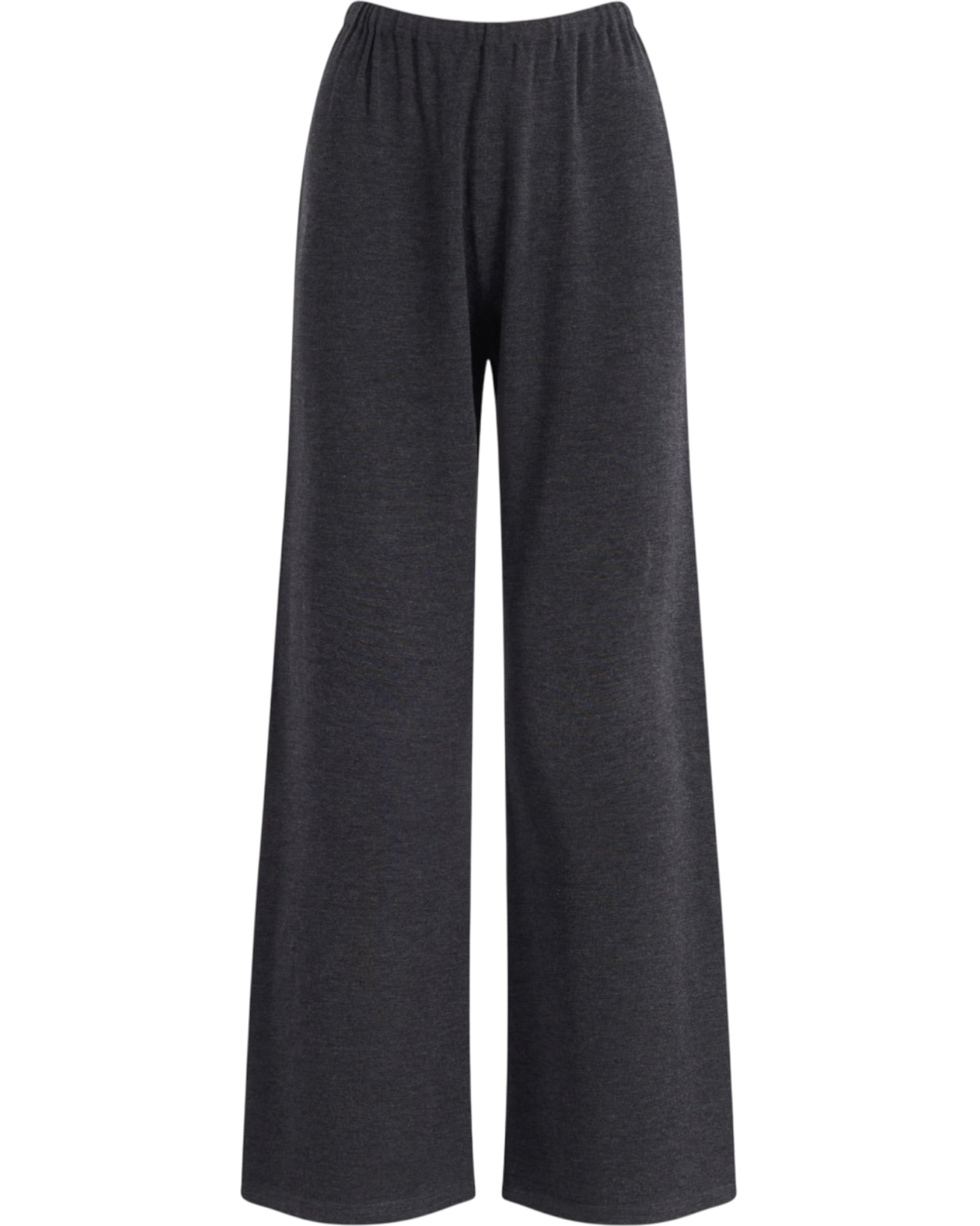 Γκρι Πλεκτό Παντελόνι  Wide Leg