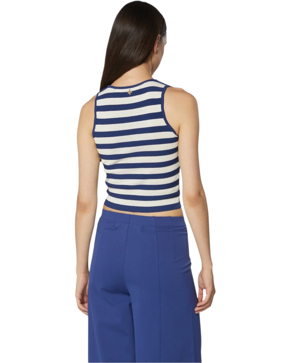 Ριγέ πλεκτό φανελάκι MANZENI