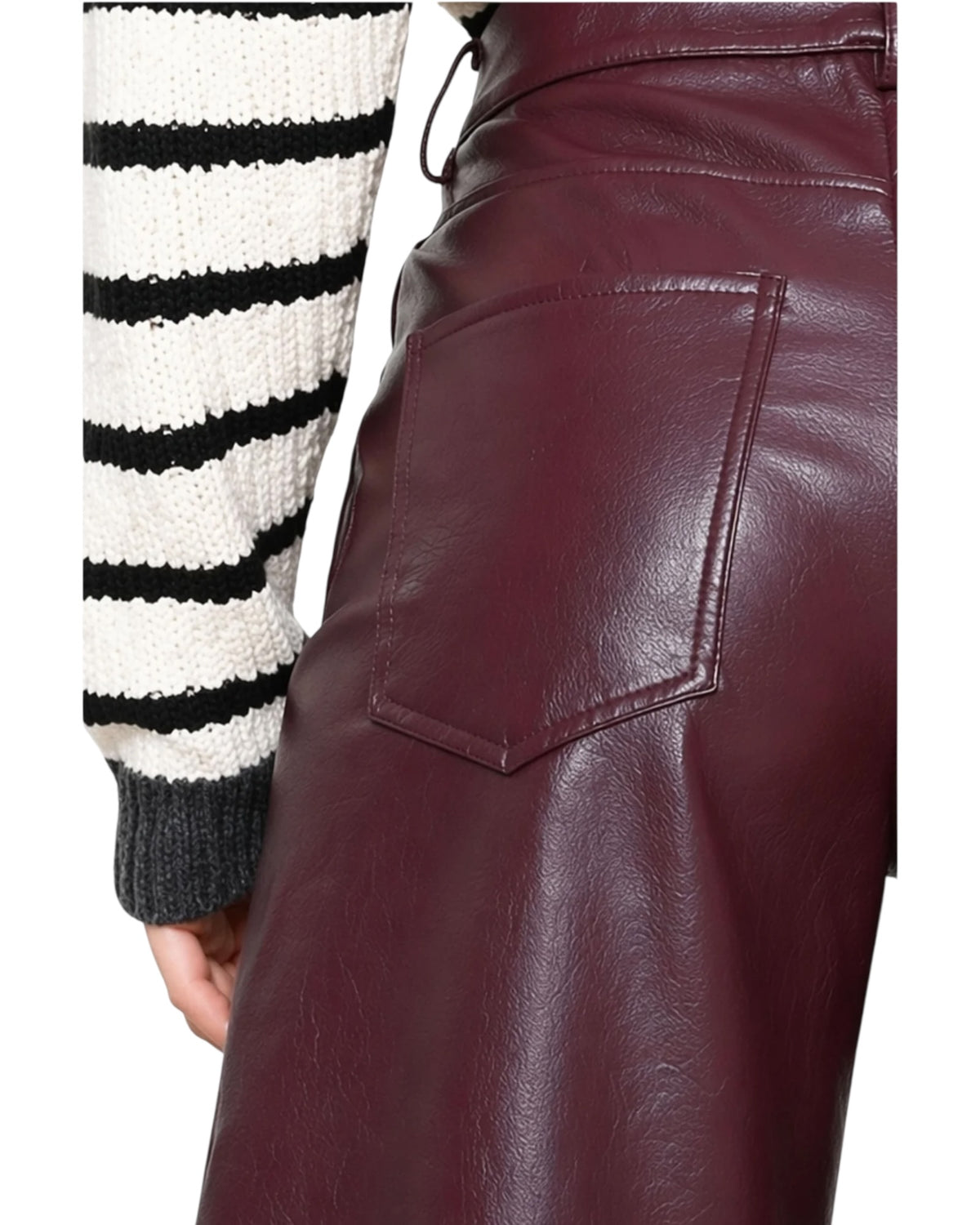 Ψηλόμεσο παντελόνι EUSTOLIA Eco-Leather