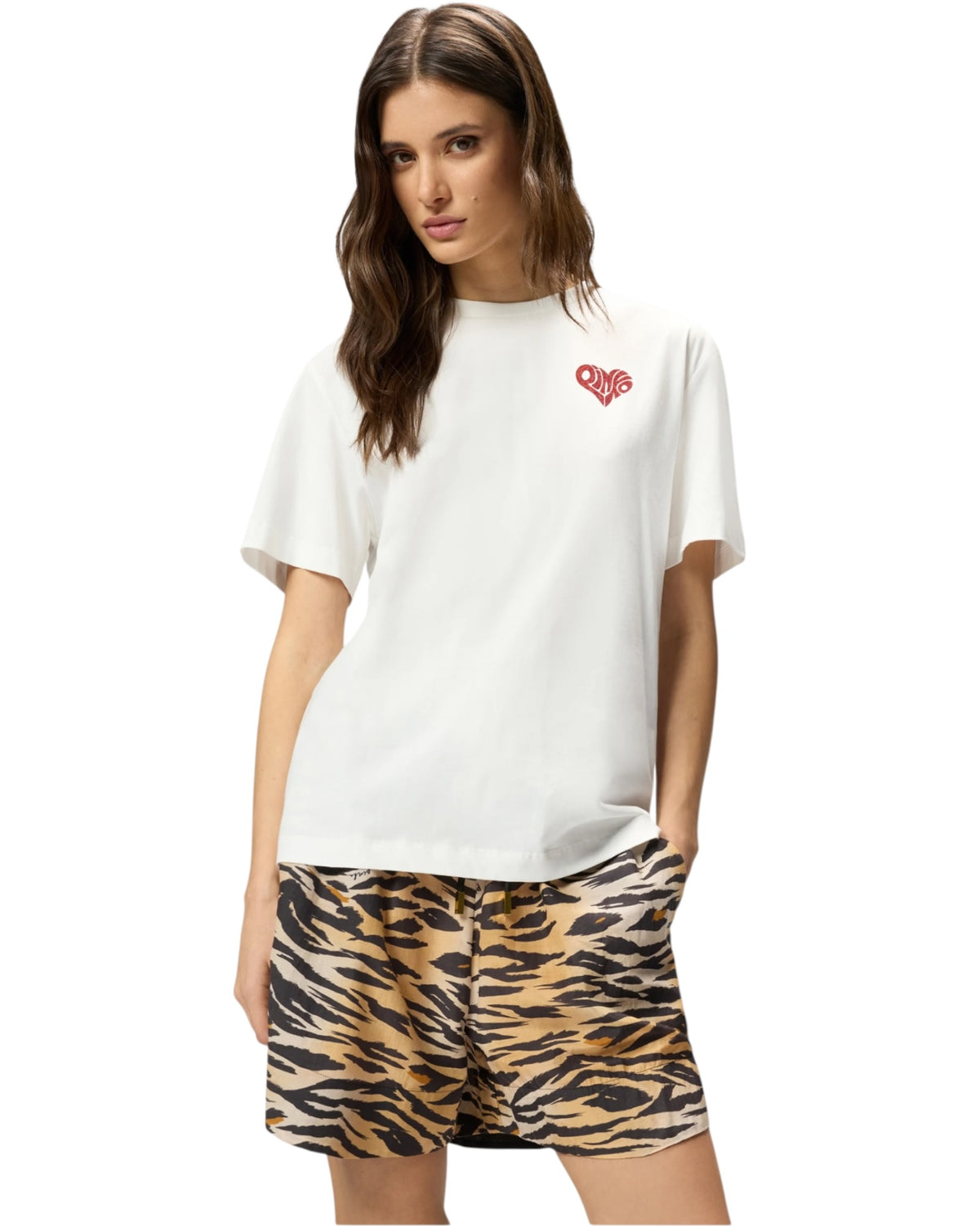 STREPITOSO T-shirt με στρας Amore