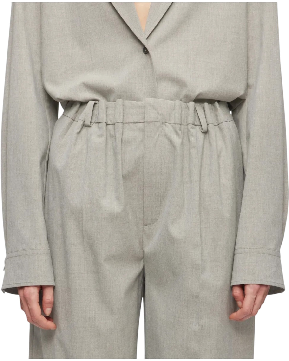 Πλισέ παντελόνι σε loose look RUSTLE