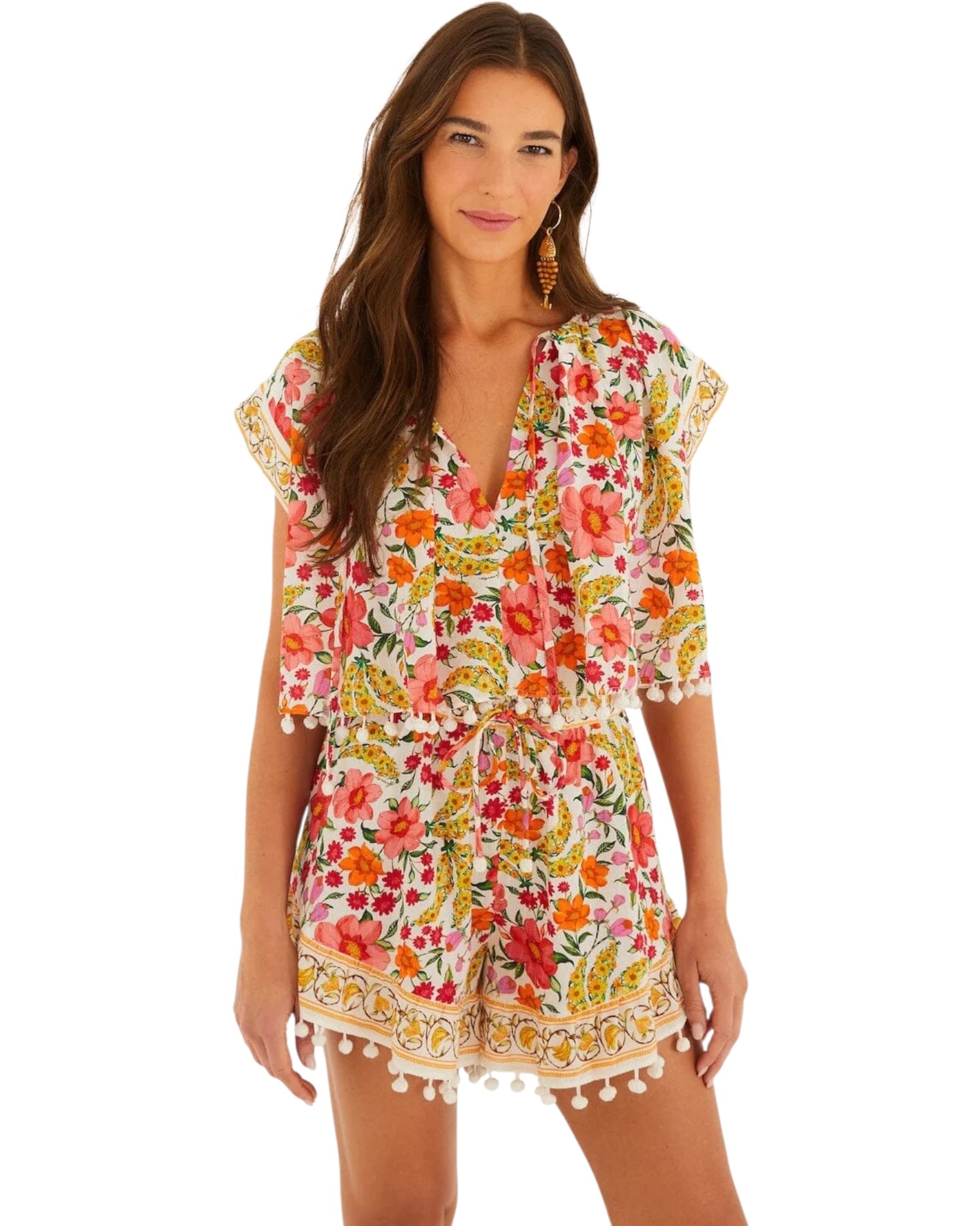 Σορτς με λουλούδια BANANA FLOWERS