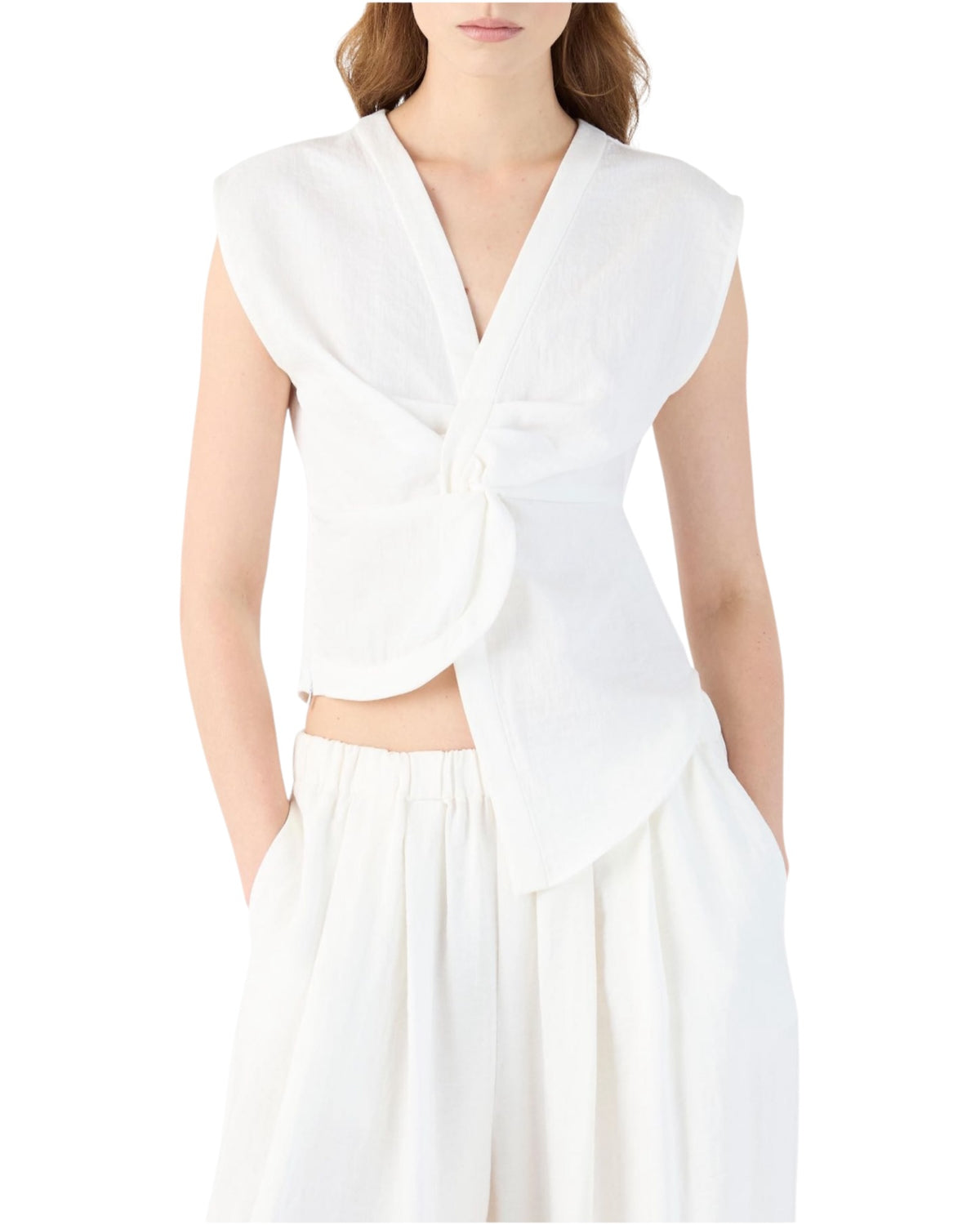 Κοντό τοπ με διακοσμητικό κόμπο