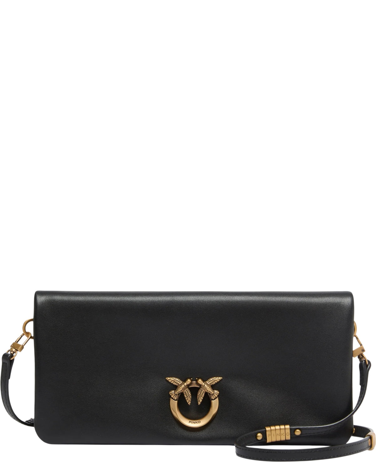 Μεσαία δερμάτινη τσάντα ώμου Love Bag Click Soft Horizontal