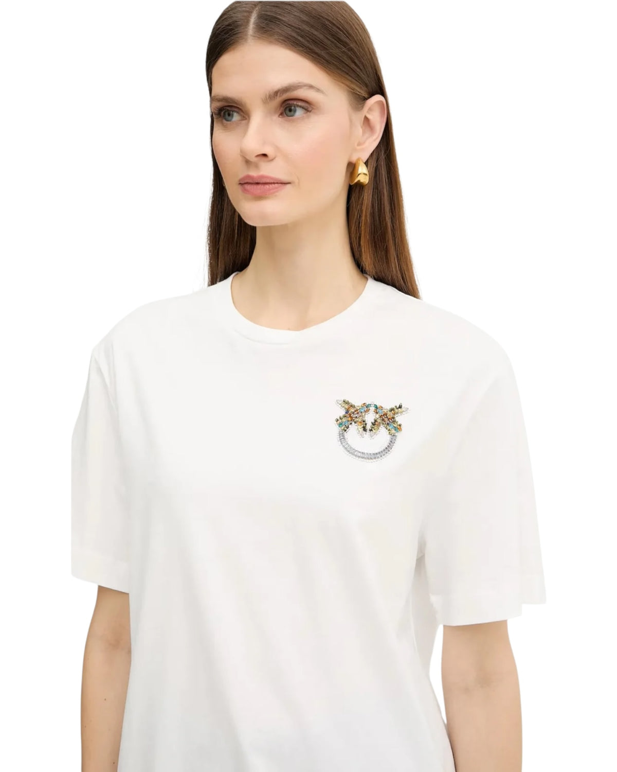 T-shirt με κέντημα STREPITOSO