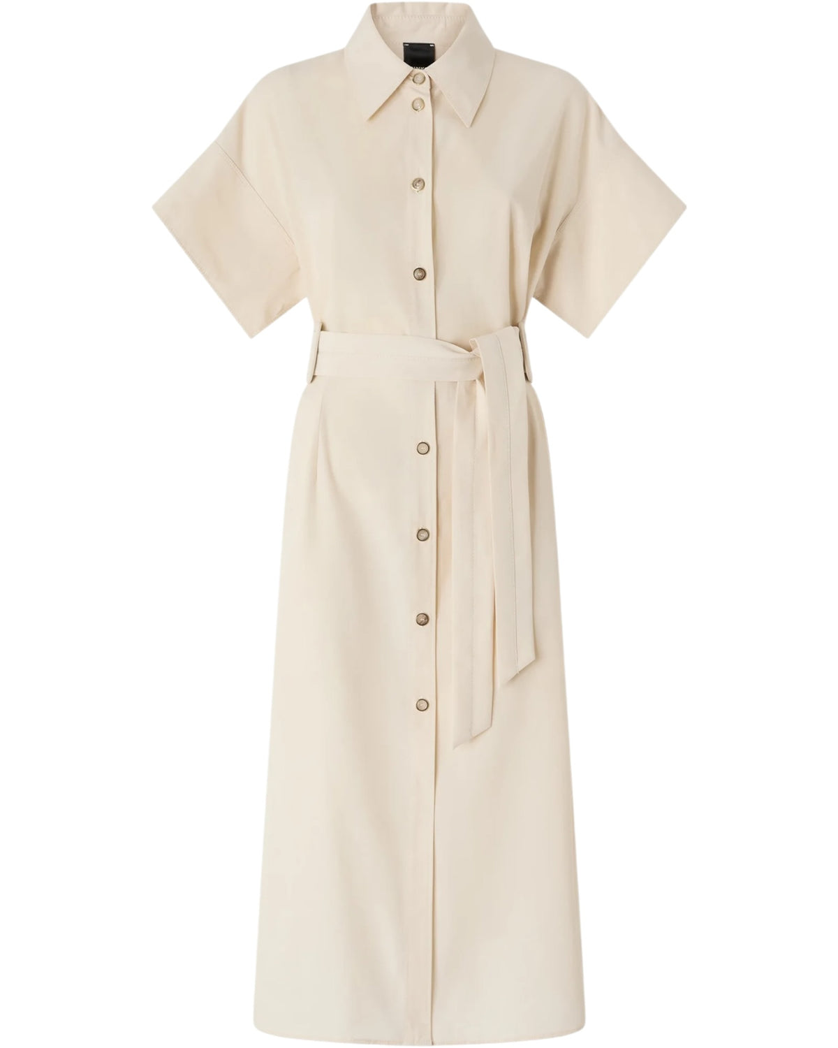 Midi σεμιζιέ φόρεμα με ζώνη ALESHA