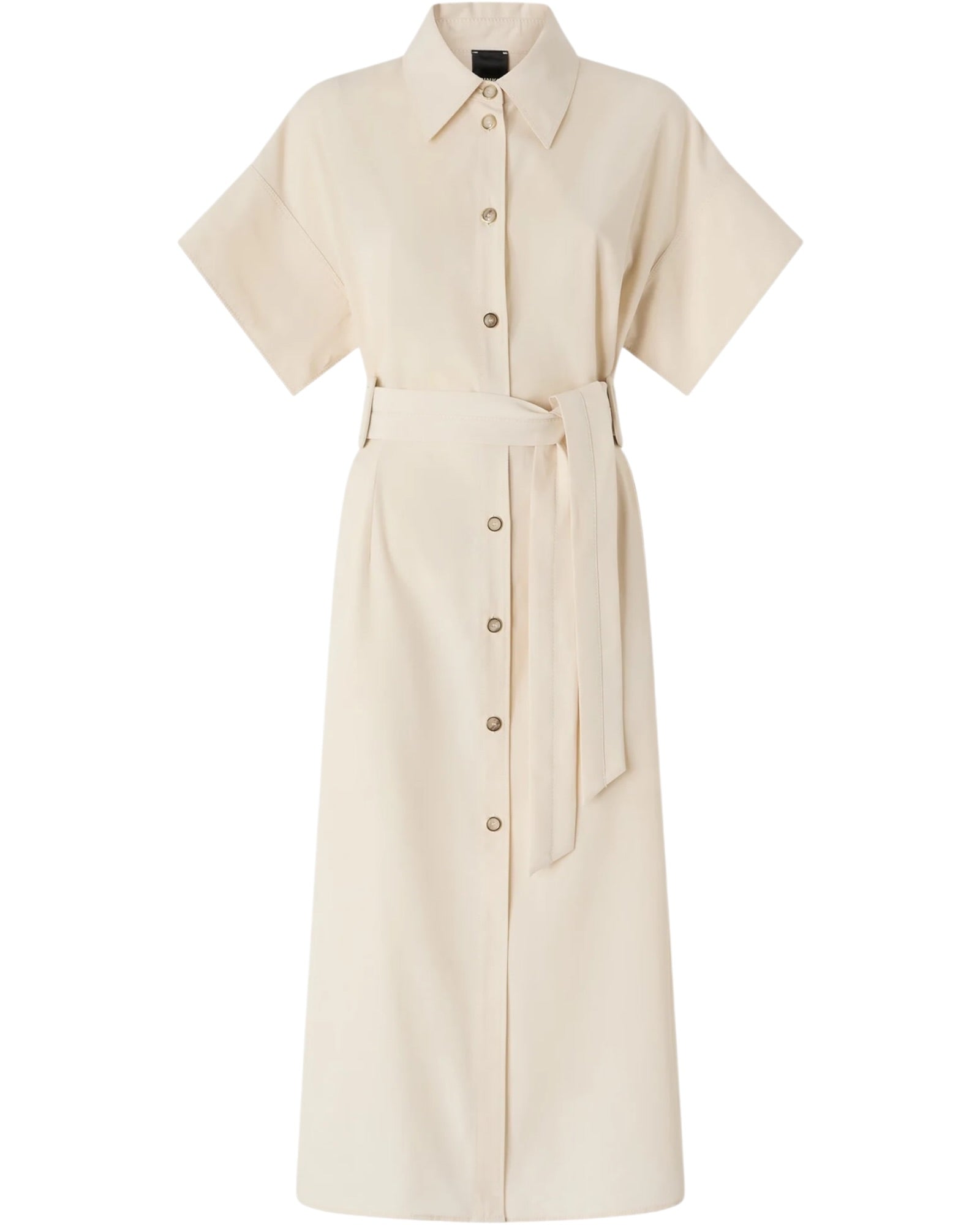 Midi σεμιζιέ φόρεμα με ζώνη ALESHA