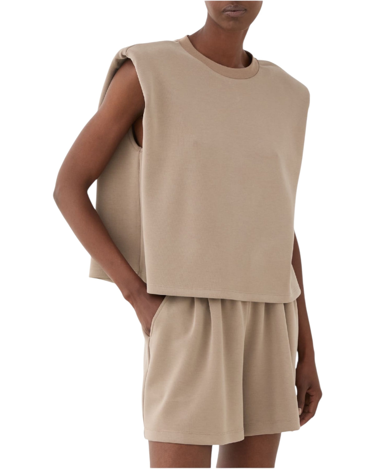 Αμάνικη μπλούζα με βάτες