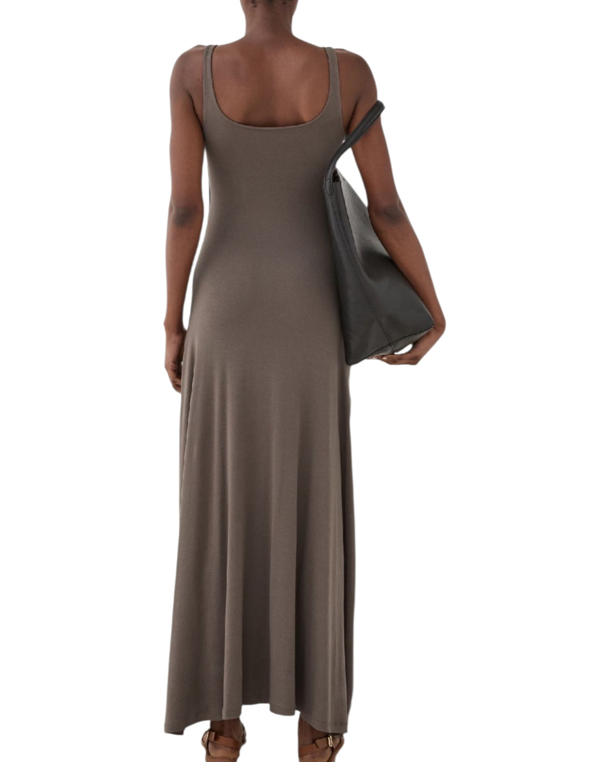 Μακρύ φόρεμα με πλισέ φούστα