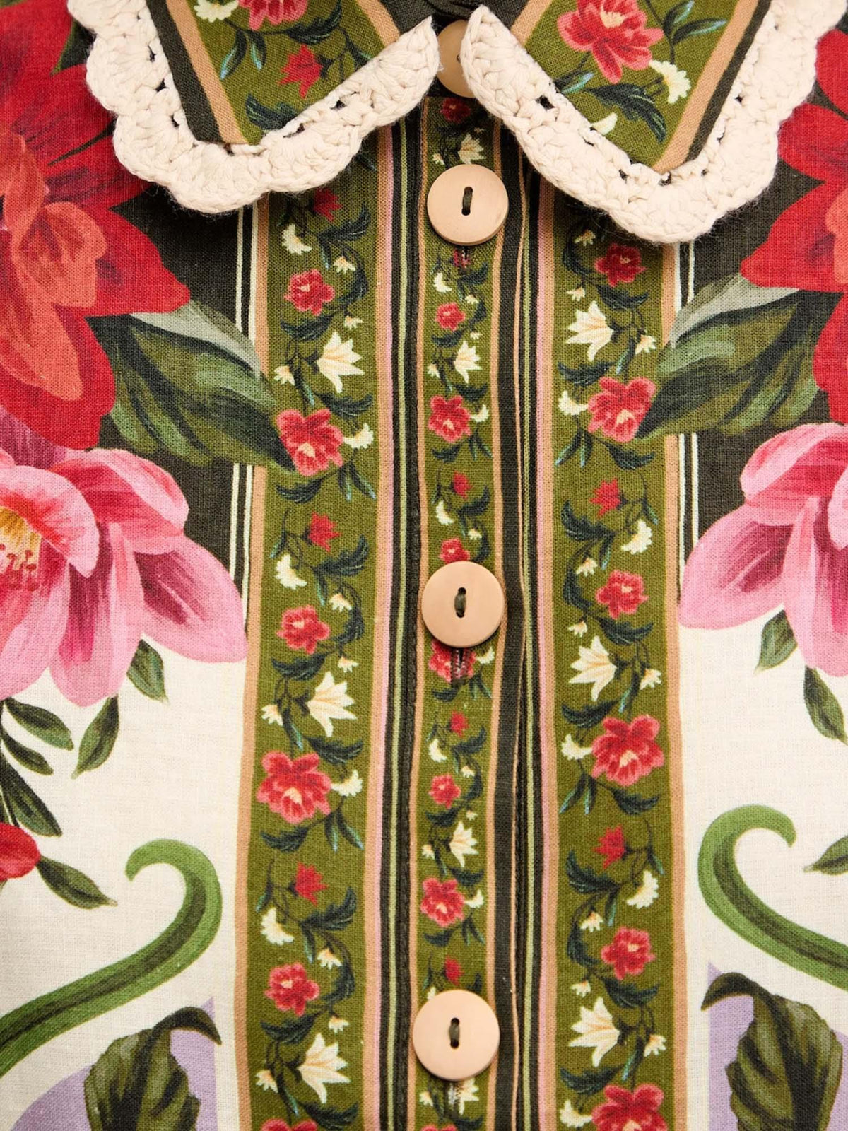 Πουκάμισο λινό floral WONDER RIO