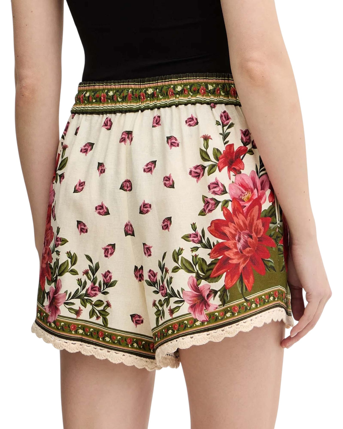 Λινό σορτς floral WONDER RIO