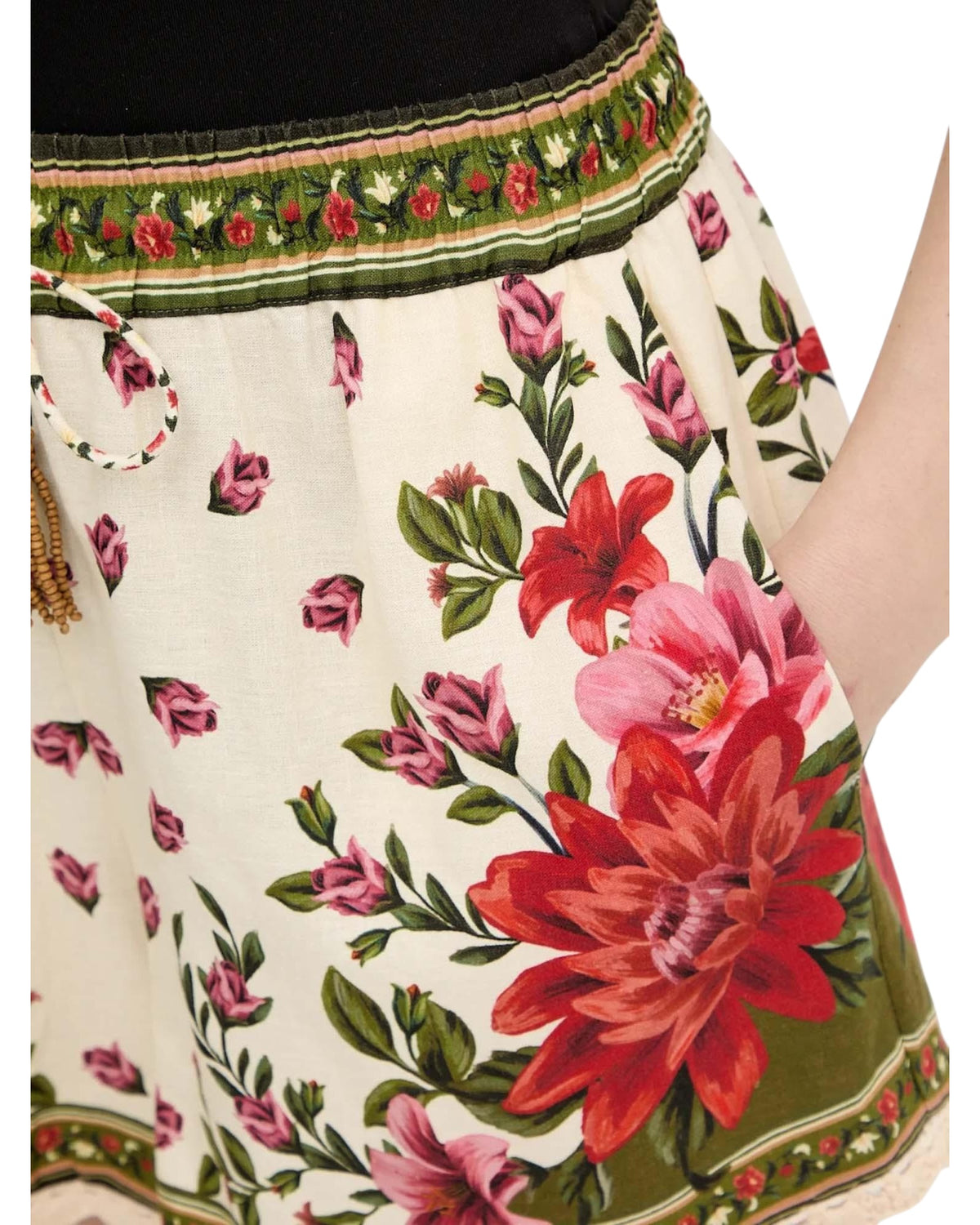 Λινό σορτς floral WONDER RIO