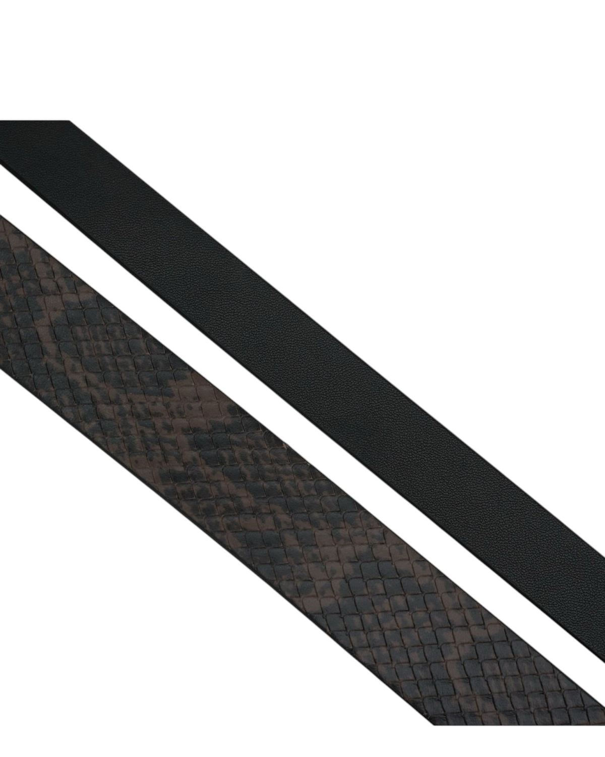 Διπλή ζώνη με snake print LOW.DOUBLE BELT