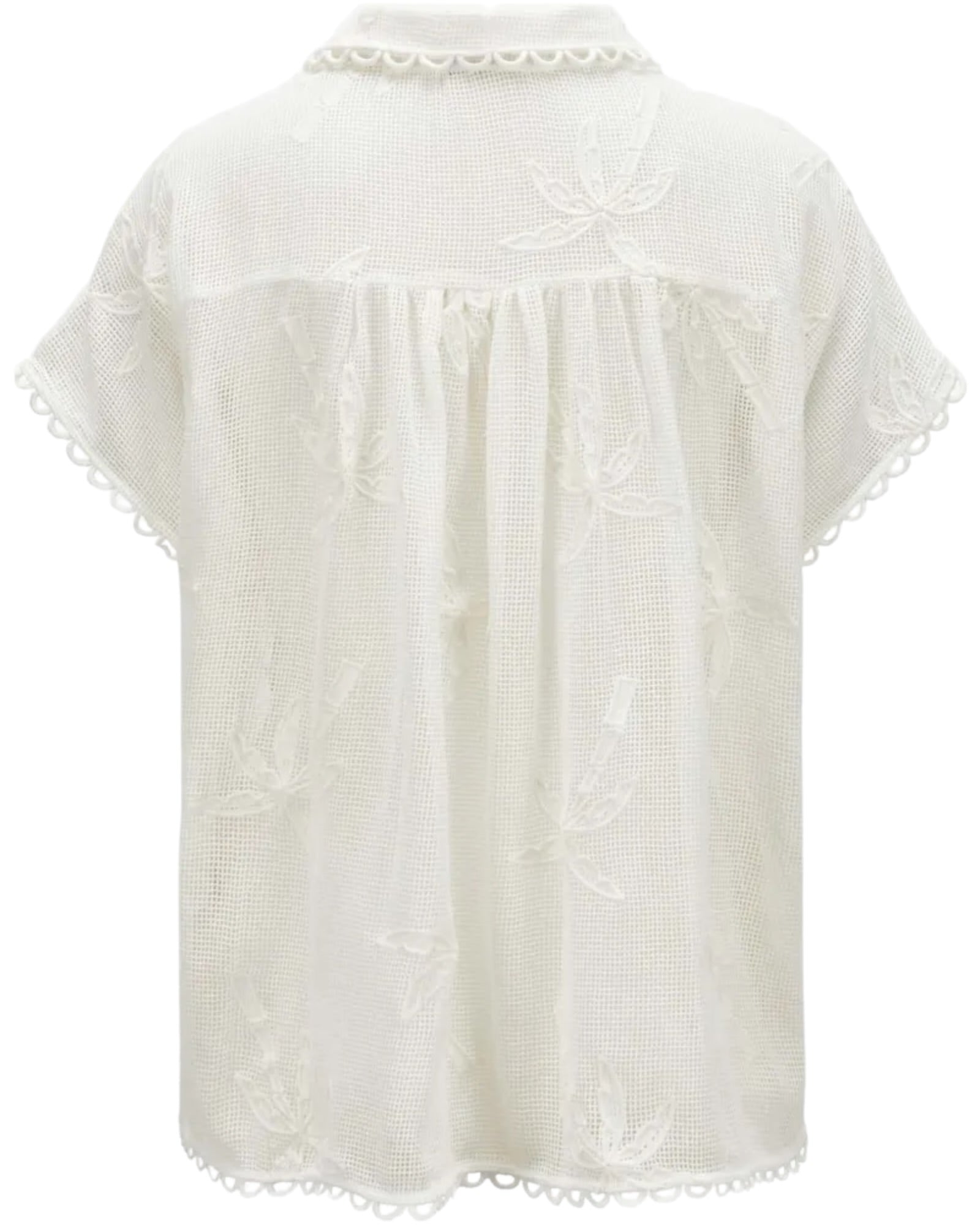 Πουκάμισο με μοτίβο φοίνικα WHITE PALM TREES