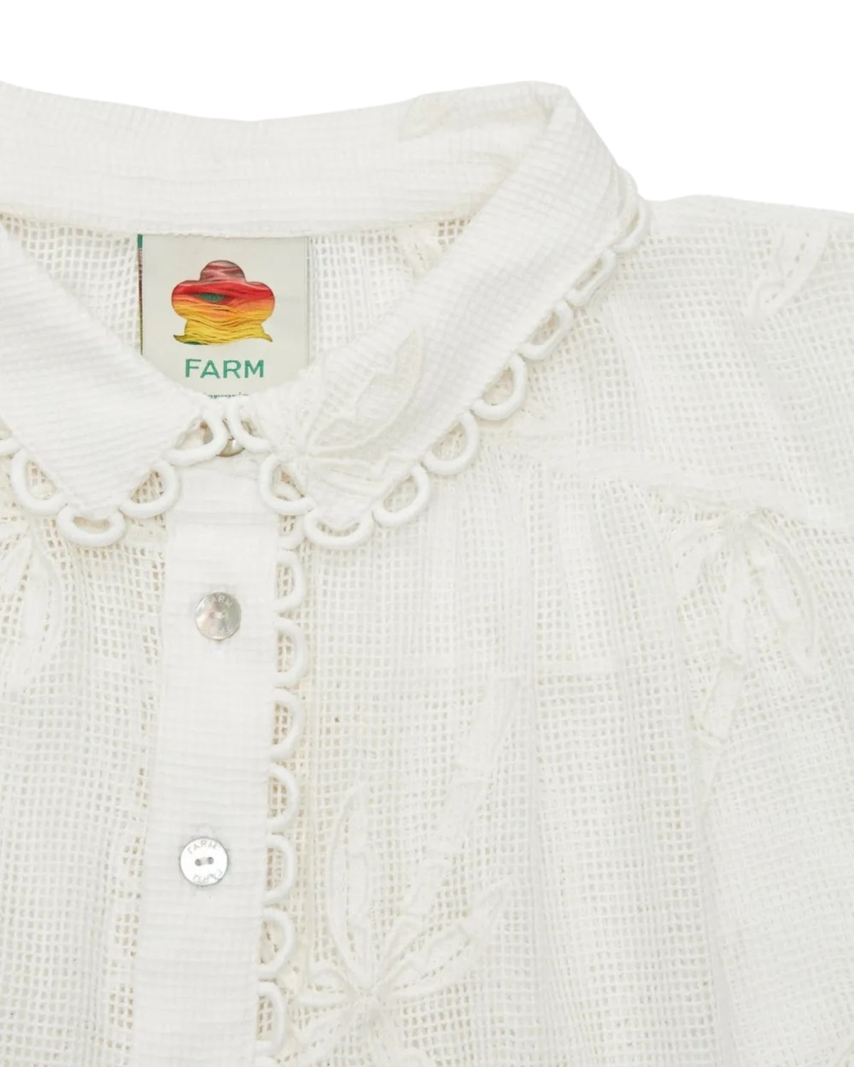 Πουκάμισο με μοτίβο φοίνικα WHITE PALM TREES