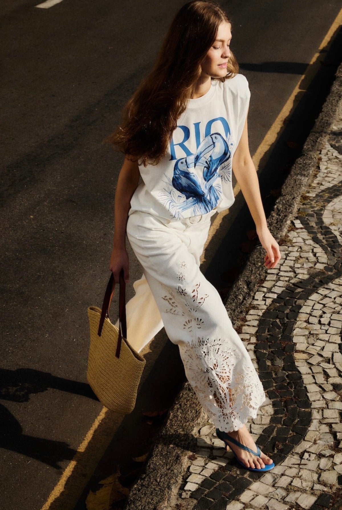 Boho παντελόνι BOHO BEAUTY RICHIELIEU