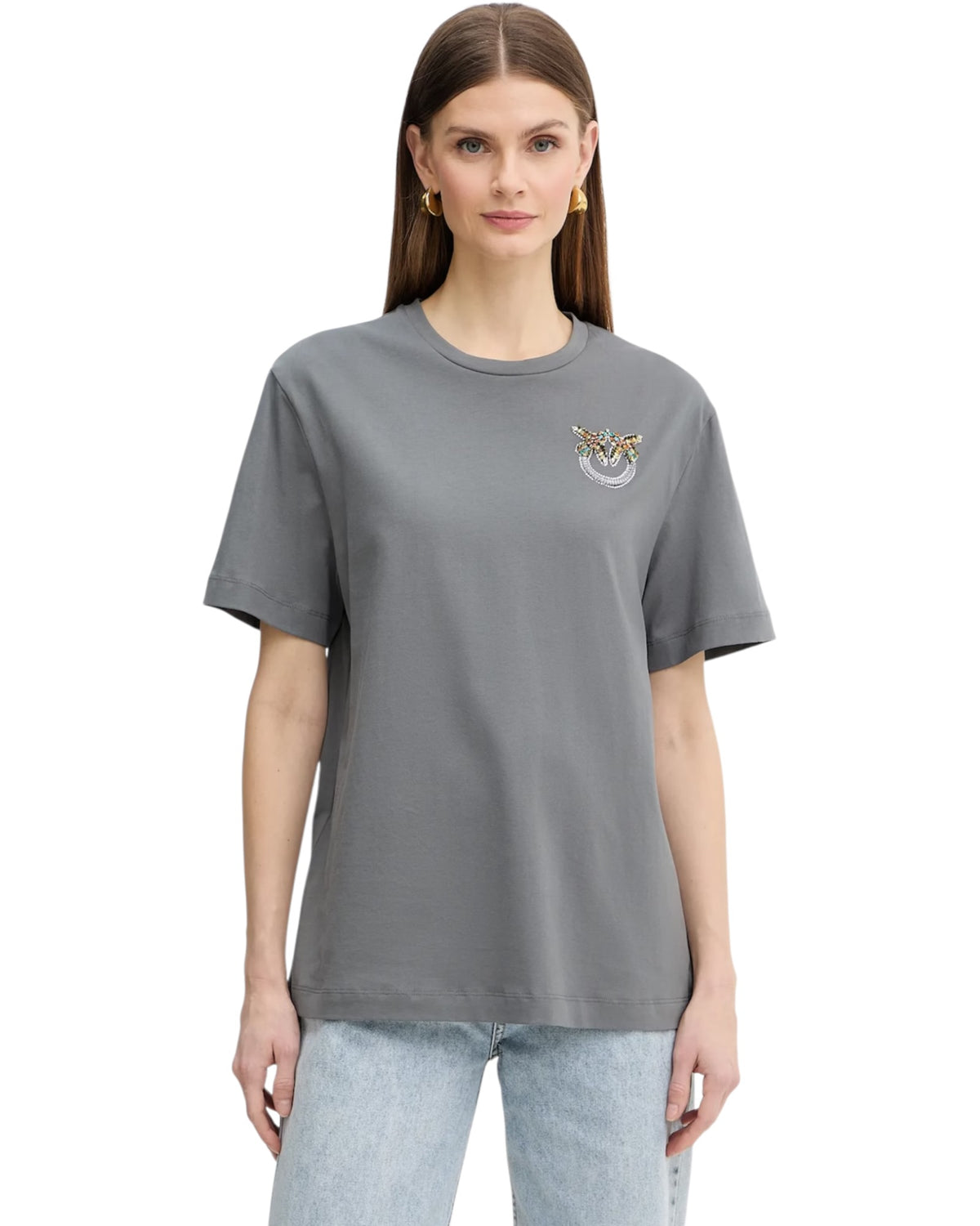 T-shirt με κέντημα STREPITOSO