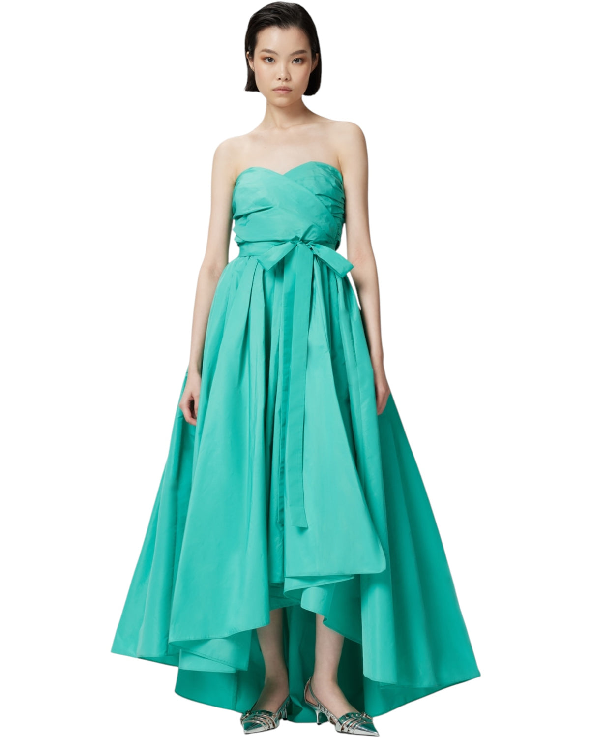 Επίσημο φόρεμα από ταφτά PAPPAGALLO