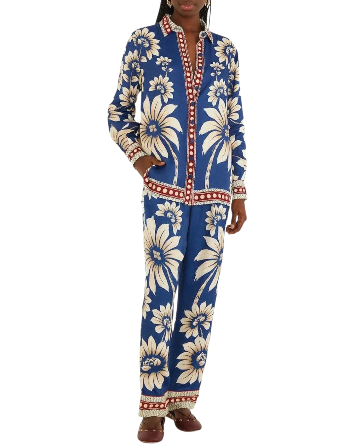 Παντελόνι LUNA BLUE PAJAMA PANTS