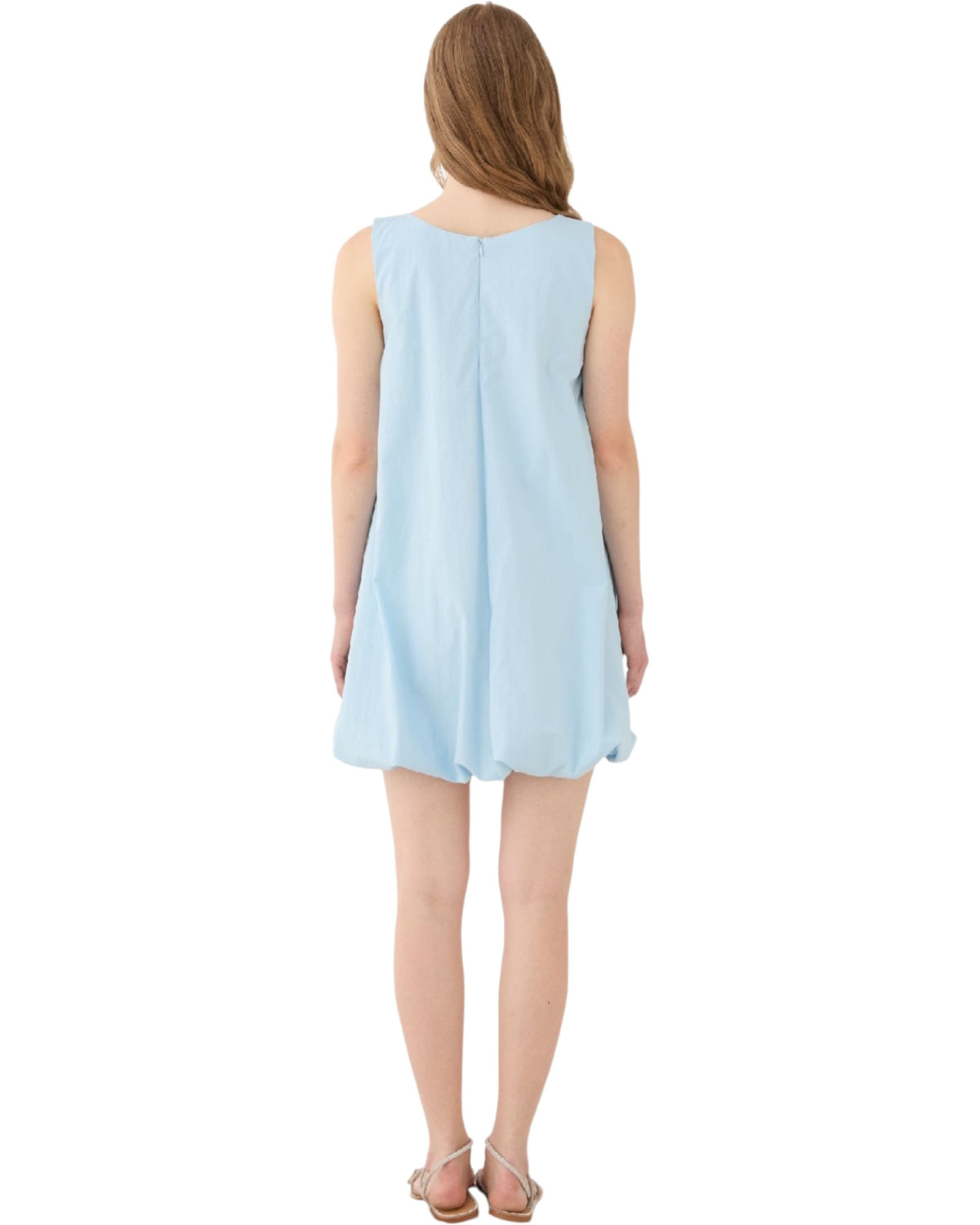 Mini φόρεμα με balloon τελείωμα