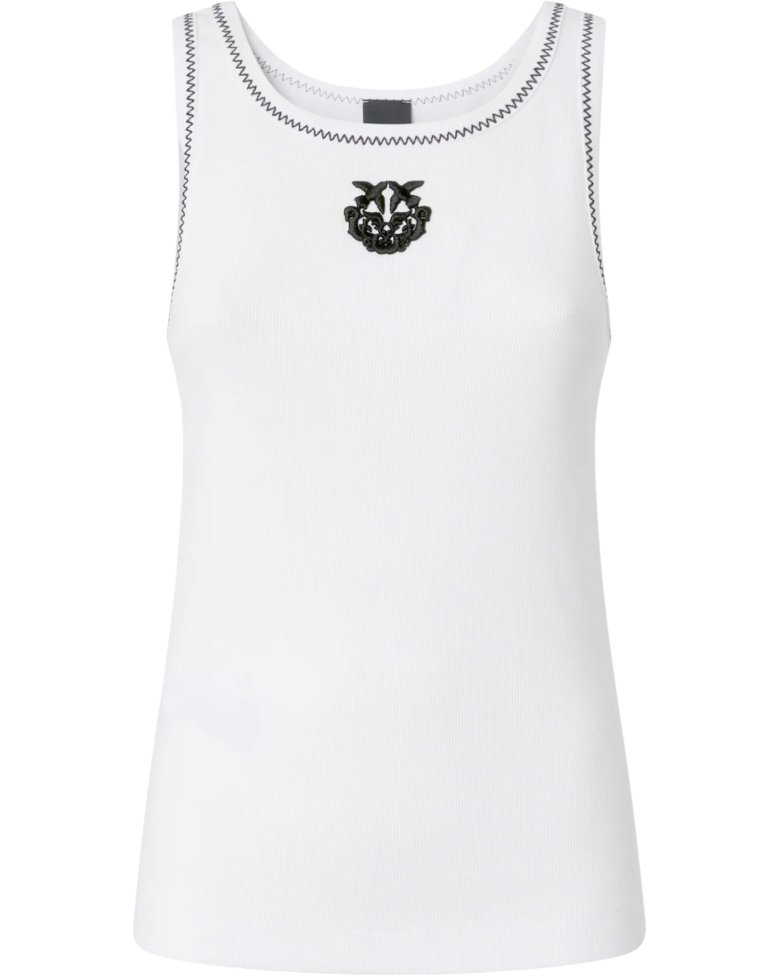 Ριμπ φανελάκι με κέντημα Love Birds BITETTO