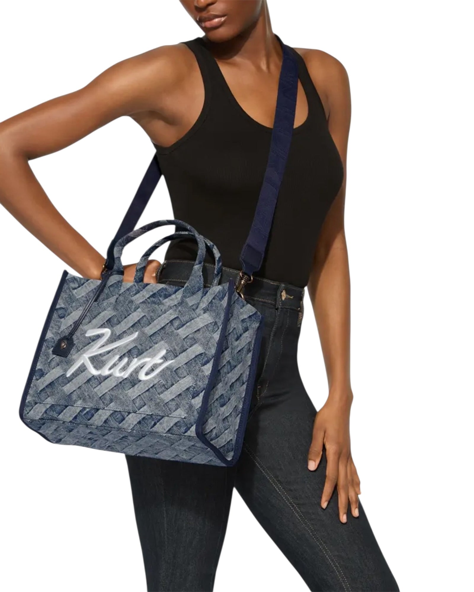 Υφασμάτινη Γυναικεία Τσάντα Χιαστί KURT TOTE