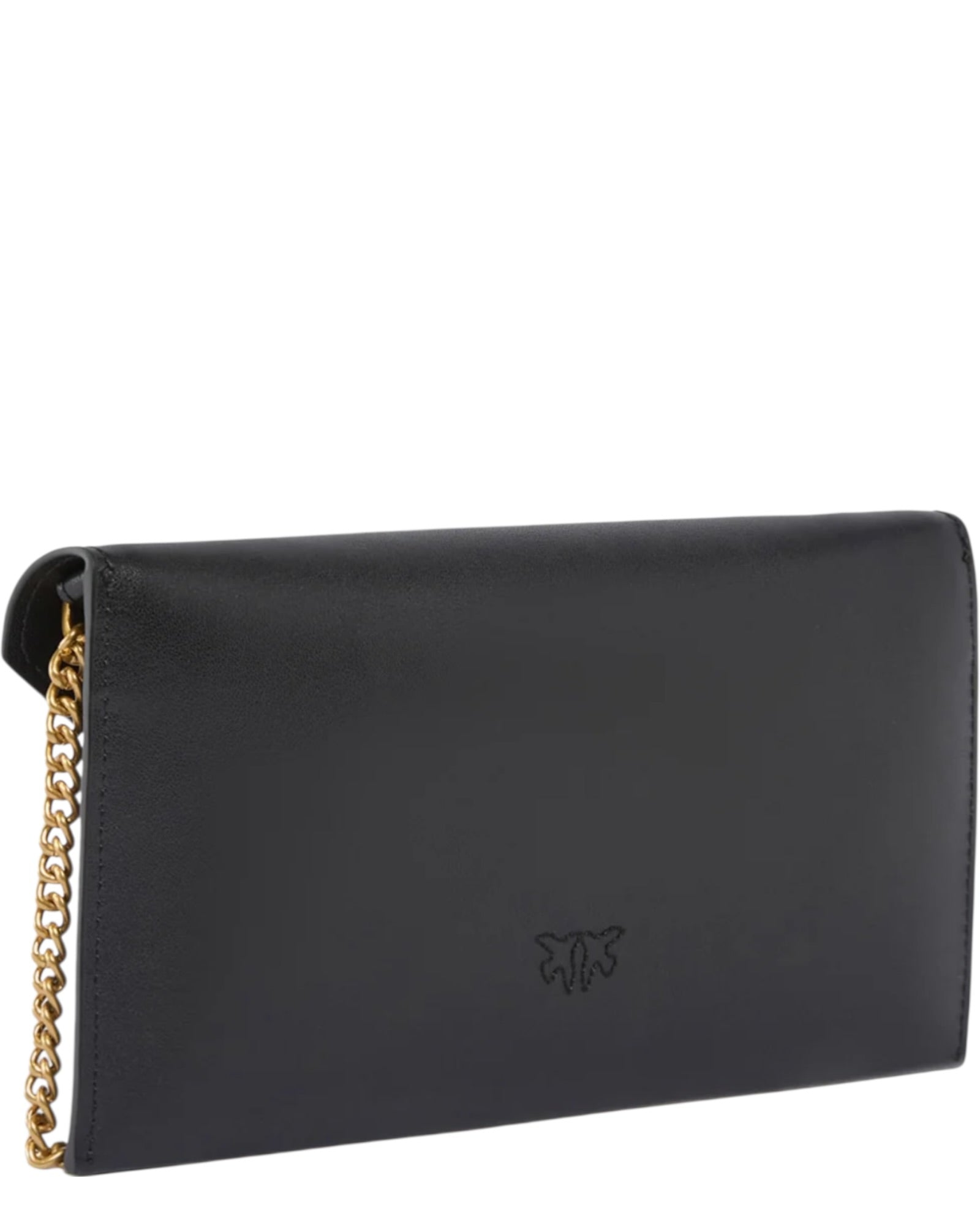 Μικρή τσάντα-φάκελος από λείο δέρμα με λογότυπο Love Birds FLAT PURSE MINI