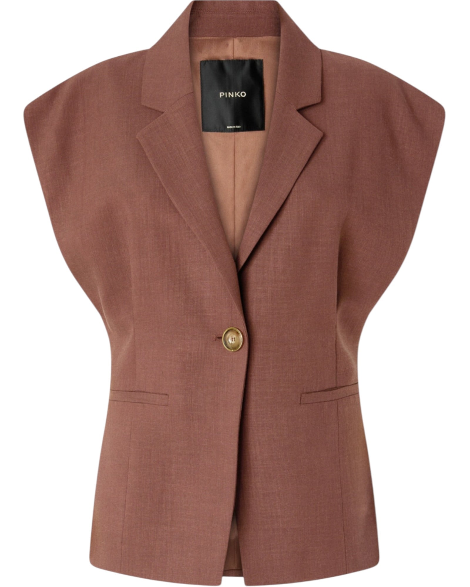 Αμάνικο μπουφάν με ρουστίκ όψη FLOELLA