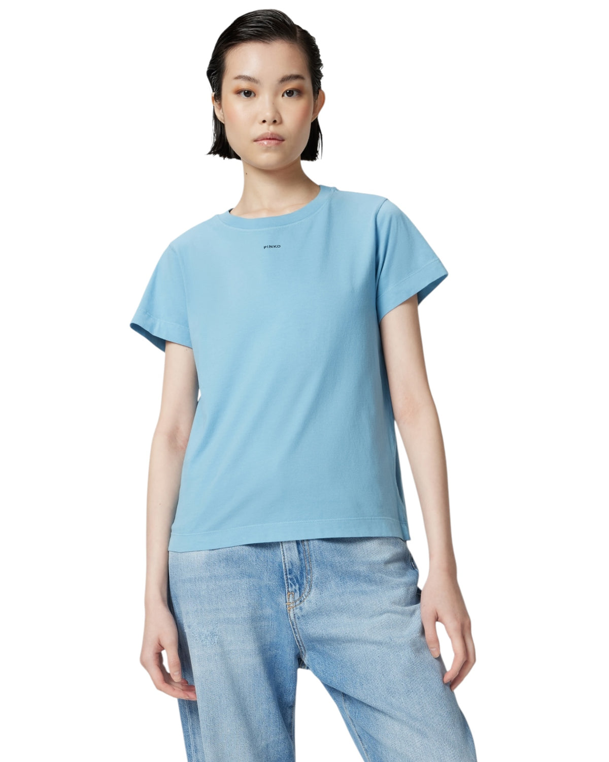 T-shirt μικρό λογότυπο PINKO BASICO