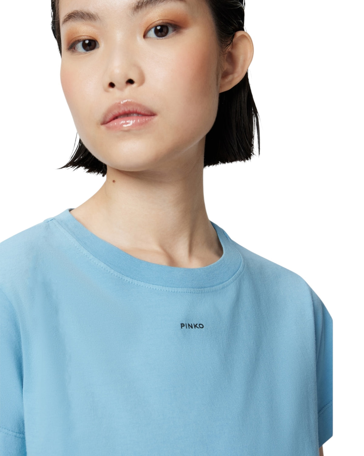 T-shirt μικρό λογότυπο PINKO BASICO