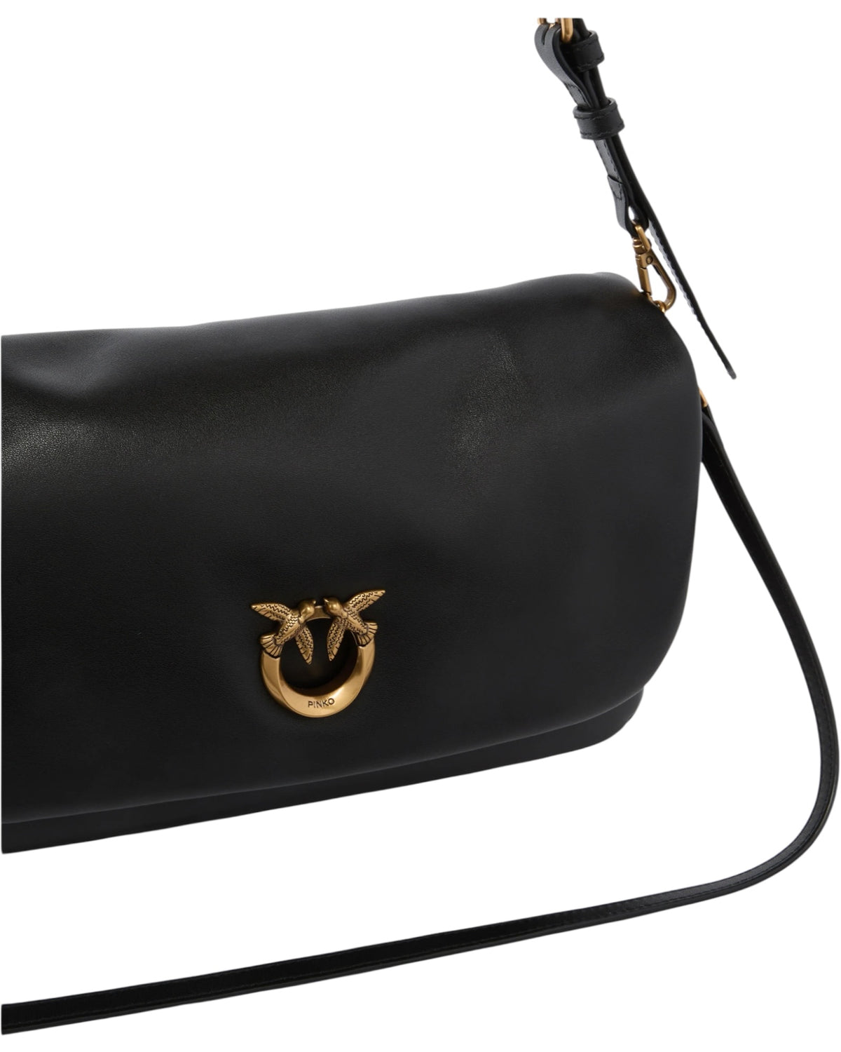 Δερμάτινη τσάντα χιαστί μεσαίου μεγέθους Love Bag Click Soft Horizontal Handle