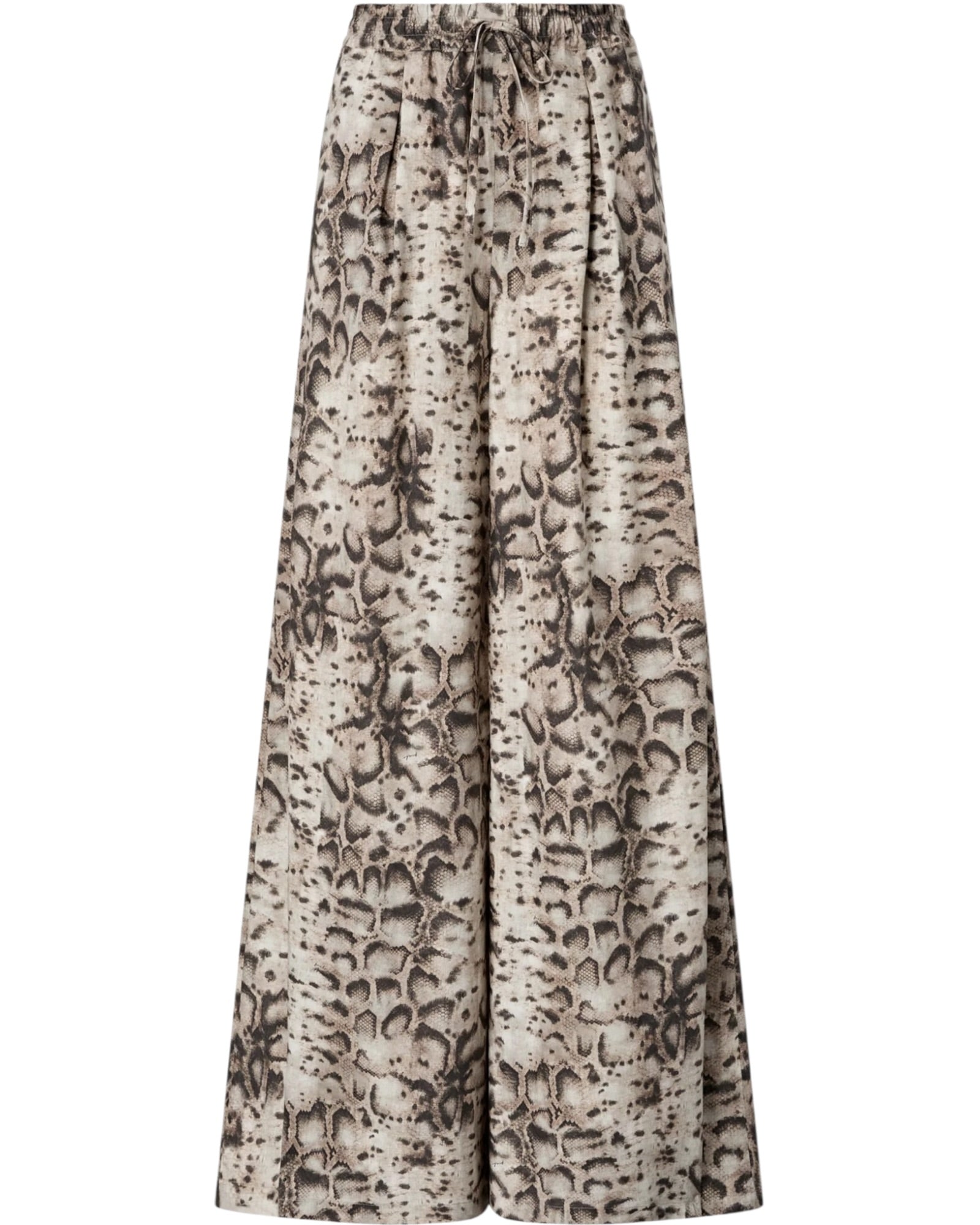 Παντελόνι με φαρδιά γραμμή και τύπωμα φιδιού GUSSOLA
