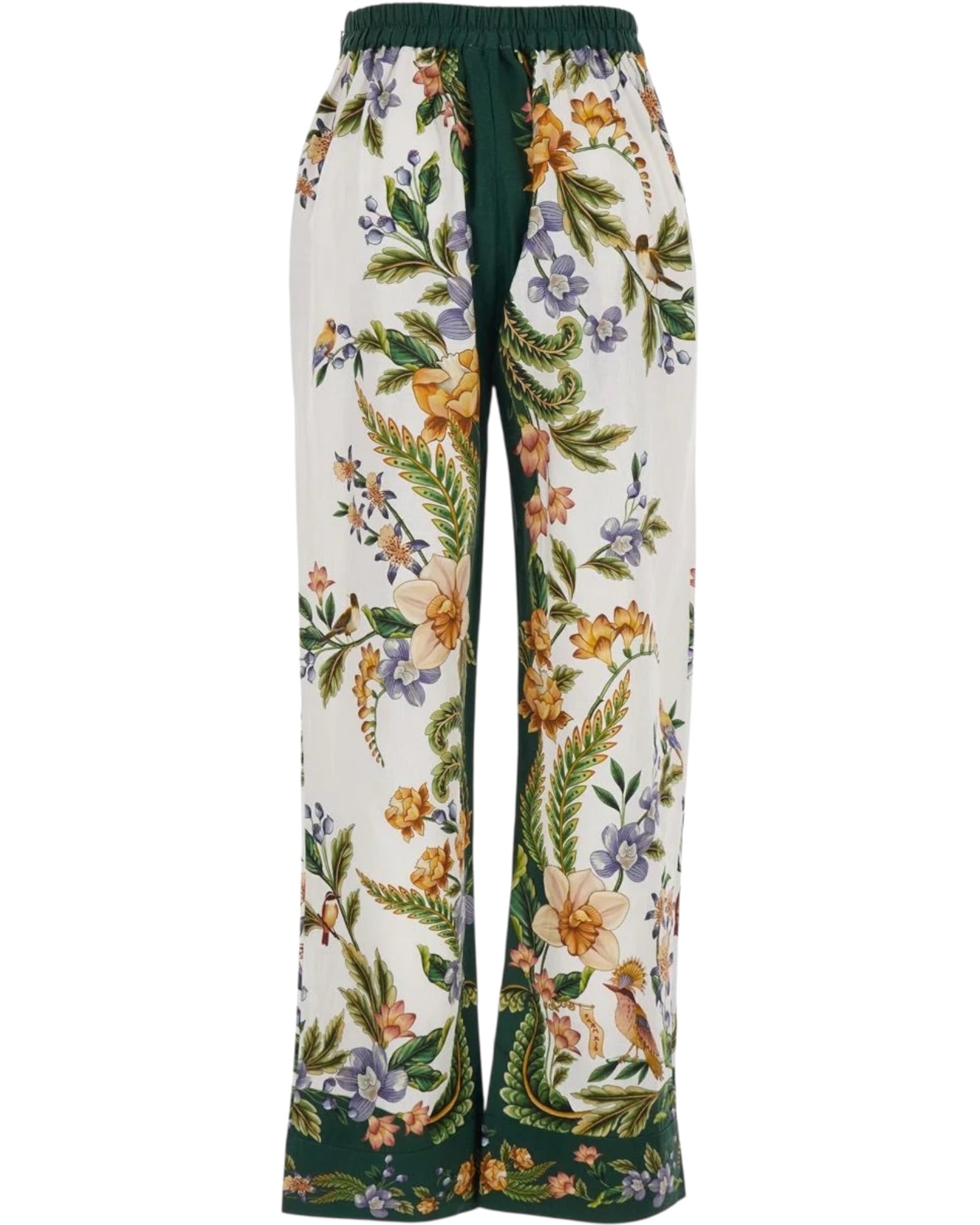 Λινό παντελόνι με floaral print NATURE SAND PANTS