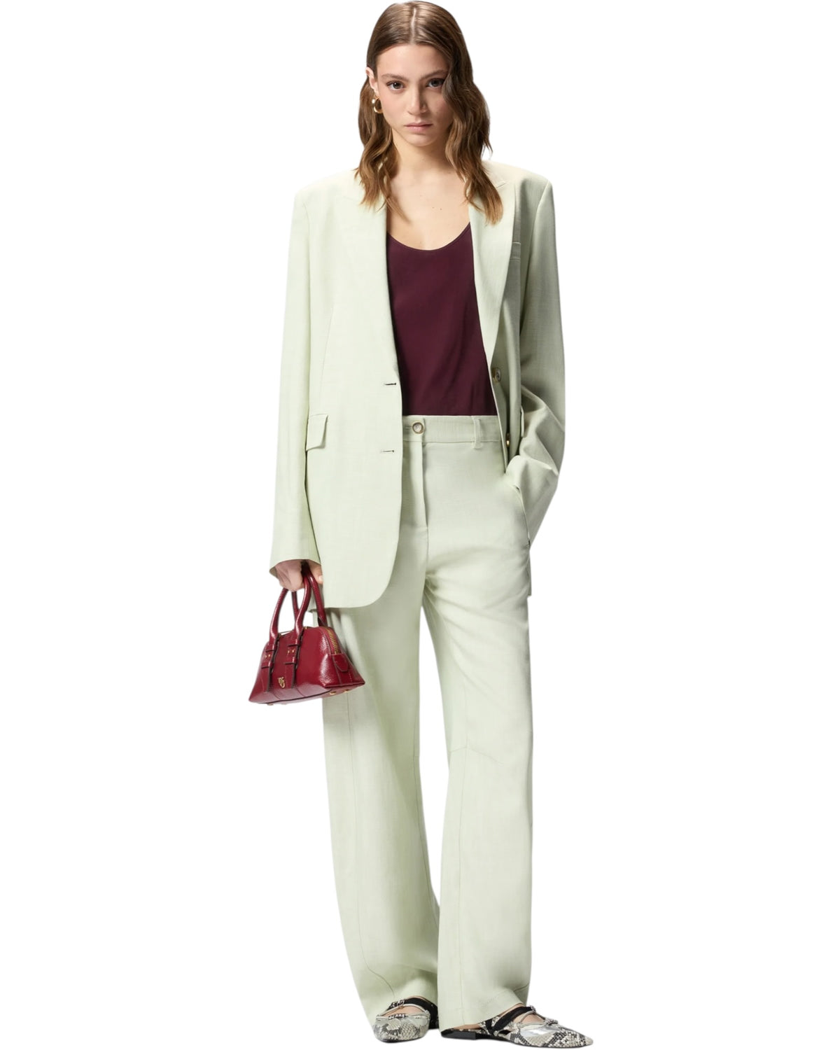 Μονόπετο σακάκι με ρουστίκ εφέ FAITH