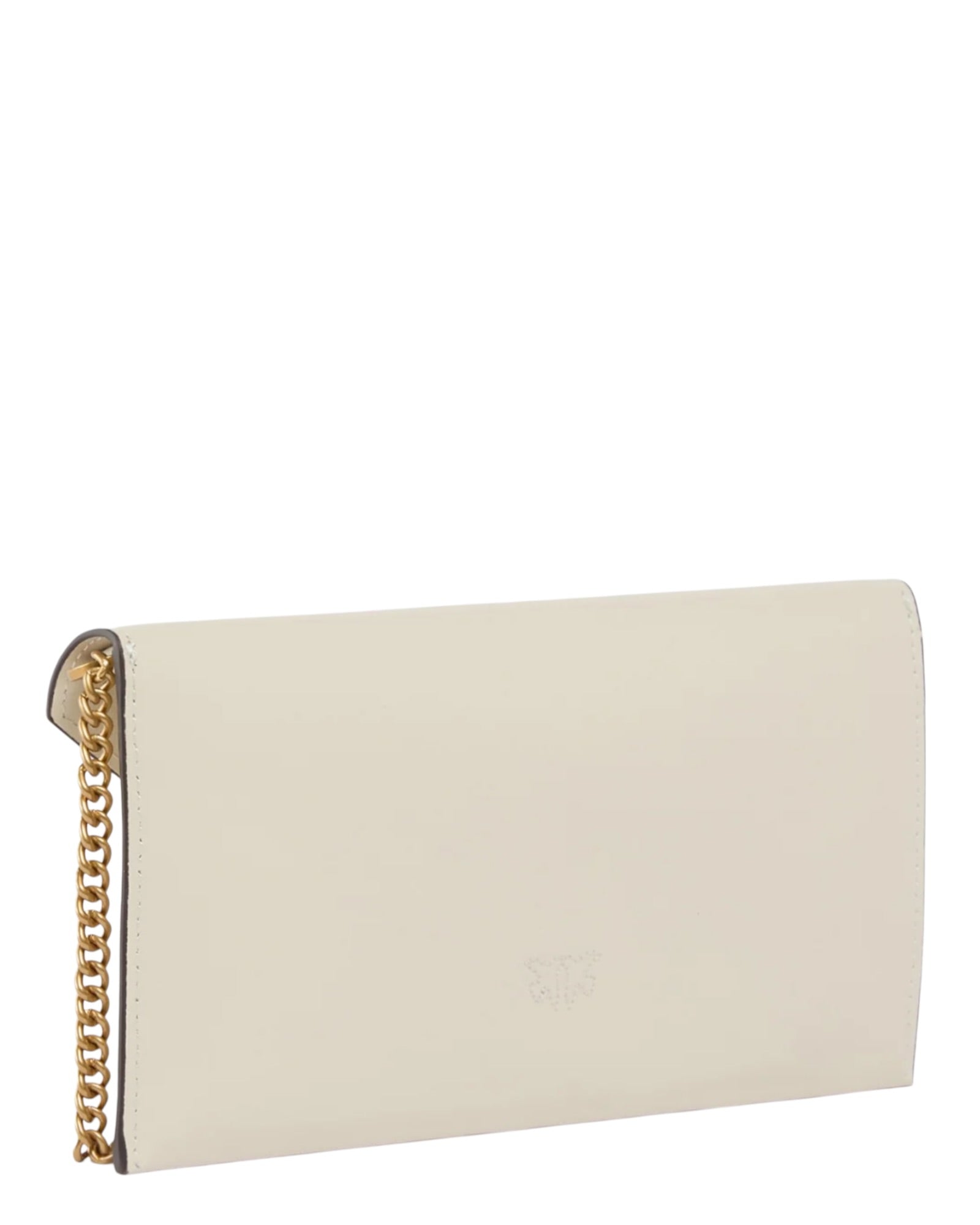 Μικρή τσάντα-φάκελος από λείο δέρμα με λογότυπο Love Birds FLAT PURSE MINI