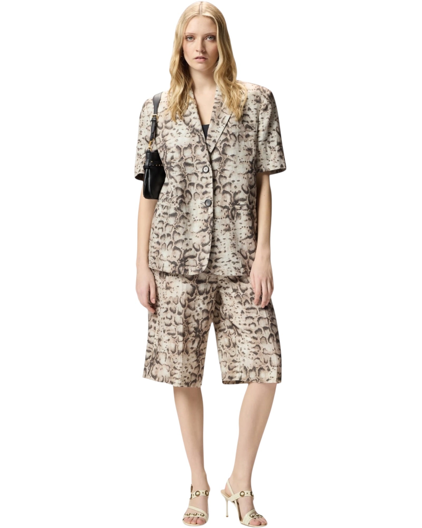 Κοντομάνικο σακάκι με μοτίβο φιδιού BRINDISI