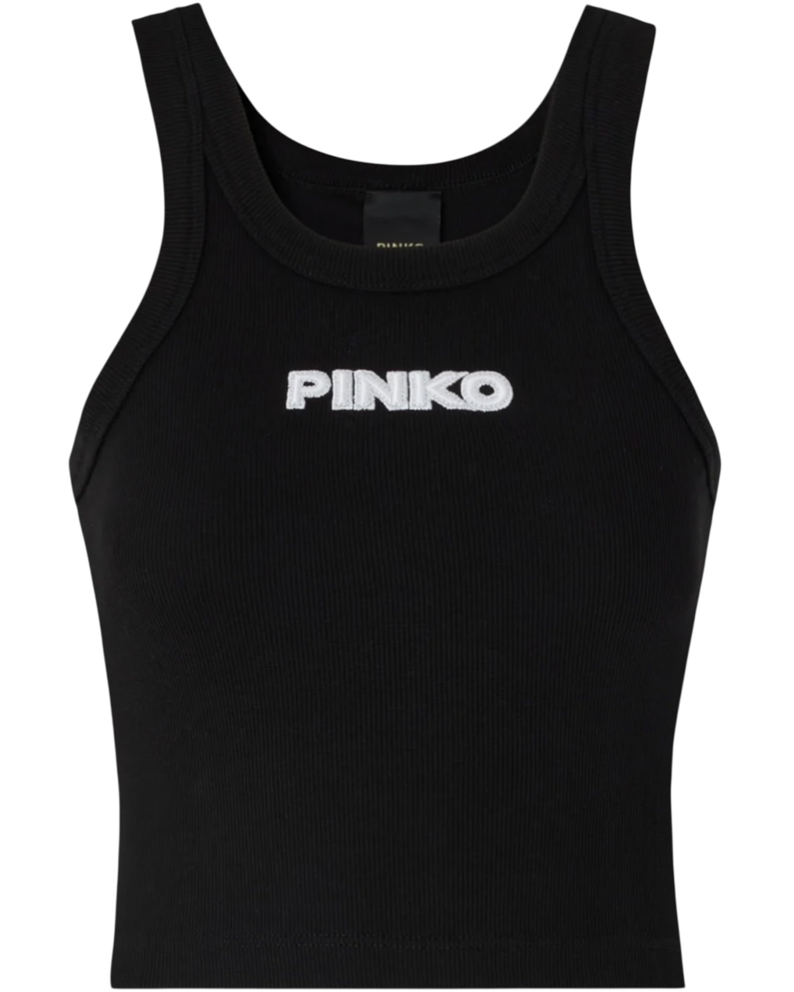 Cropped φανελάκι με λογότυπο PINKO BLOODY MARY