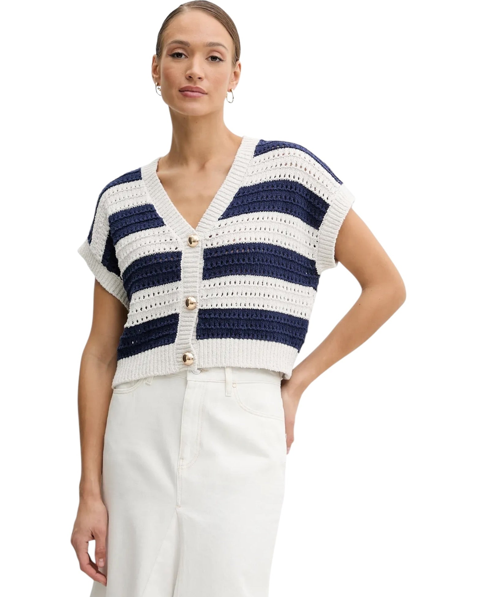 Κοντή ζακέτα σε ριγέ