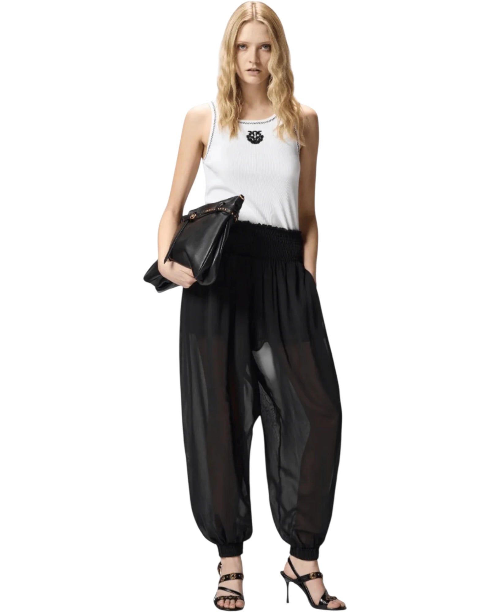 Αμάνικο τοπ με κεντημένο λογότυπο LOVE BIRDS BITETTO